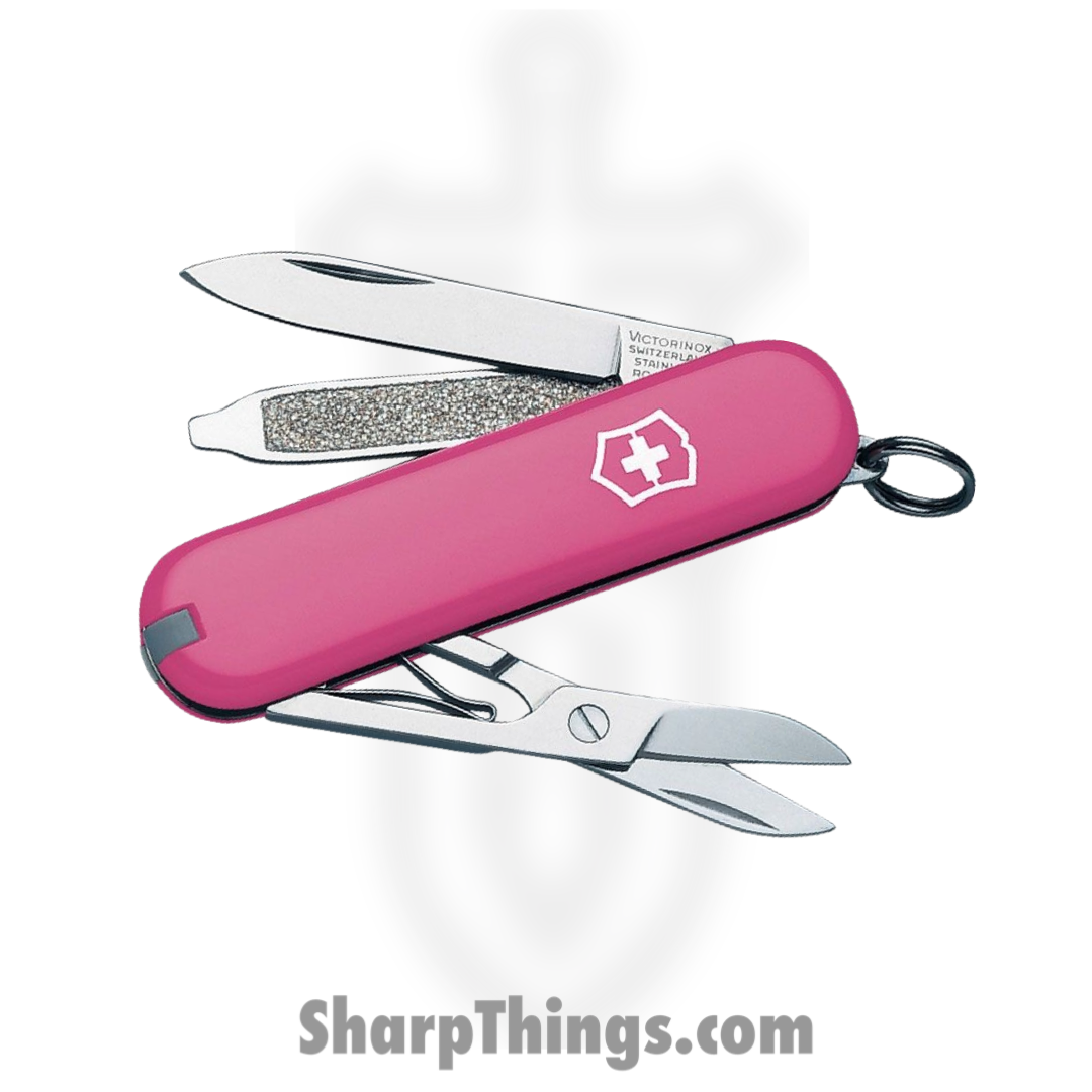 Victorinox - VN0622351X5 - Swiss Army Classic SD 7 Function Multi-Tool - Folding Knife - Stainless Polished - ABS - Pink