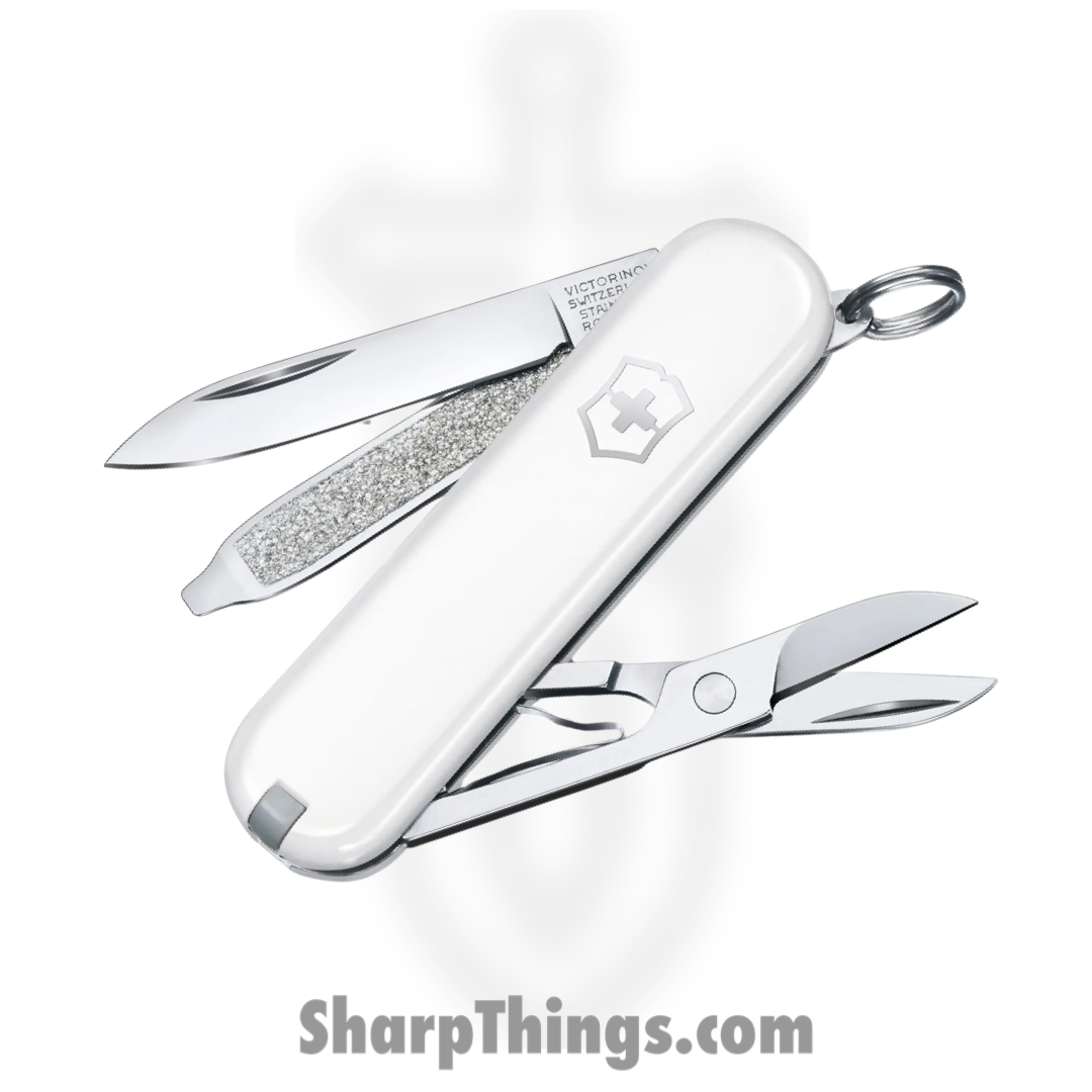 Victorinox - VN062237X7 - Swiss Army Classic SD 7 Function Multi-Tool - Folding Knife - Stainless Polished - ABS - White