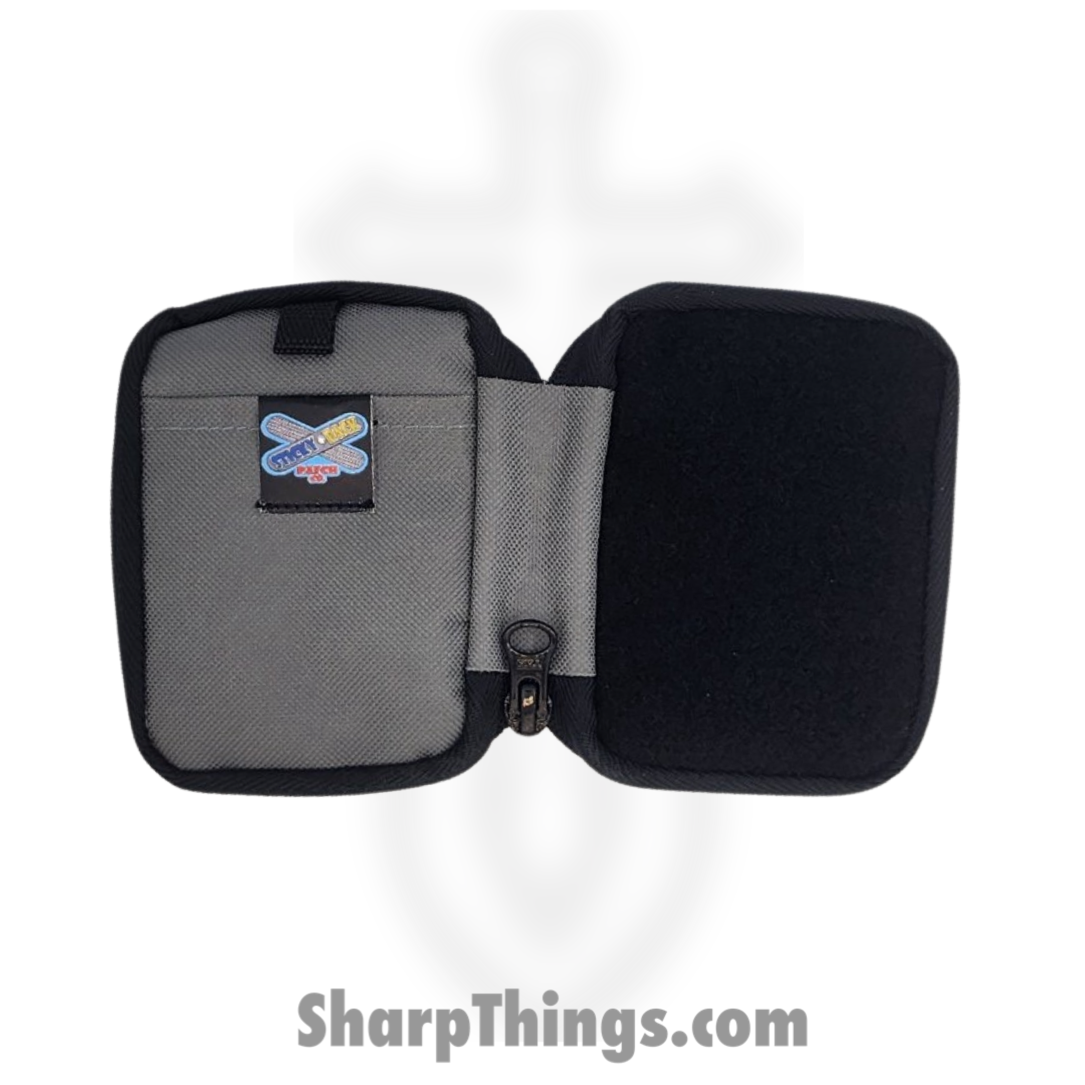 Sticky Back Patch - Micro Pouch EDC Wallet - Grey