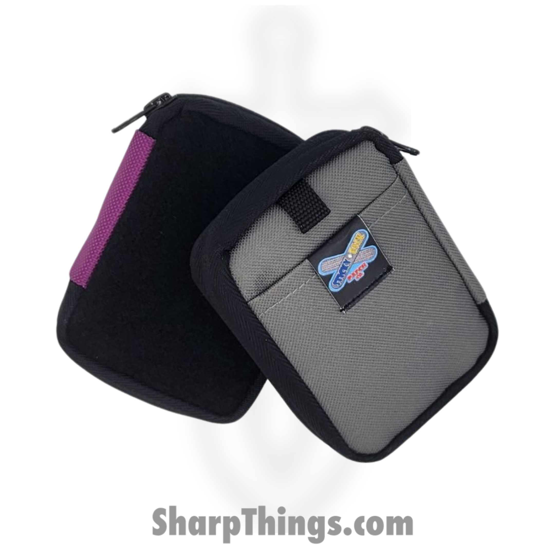Sticky Back Patch - Micro Pouch EDC Wallet - Grey - Image 2
