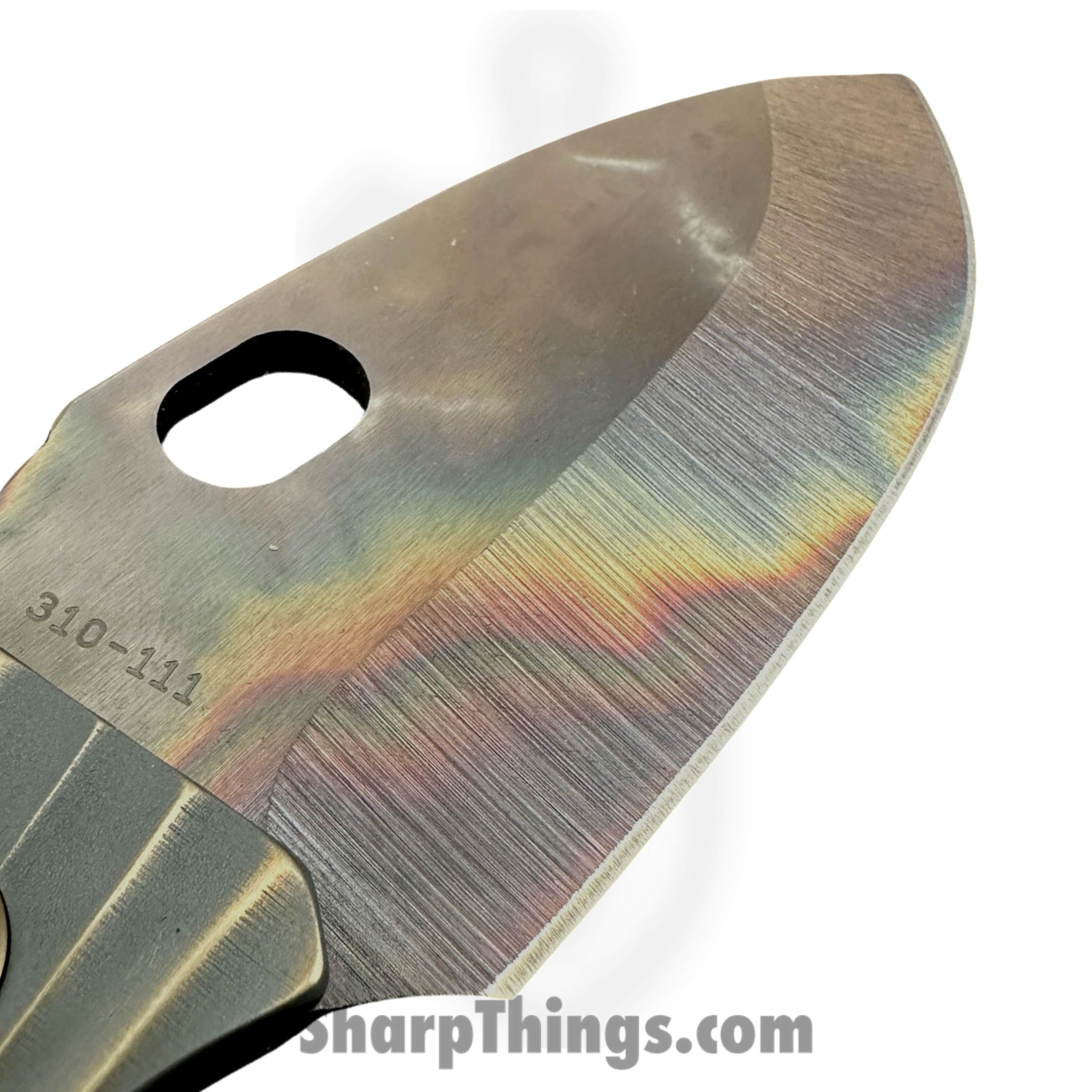 Medford Knife and Tool - MK0144VQ-36A1-T1C1-Q4 - TFF-1 - Folding Knife - S45VN Vulcan Drop Point - BB/Cement with Bronze "Rising Sun" - Bronze - Image 6