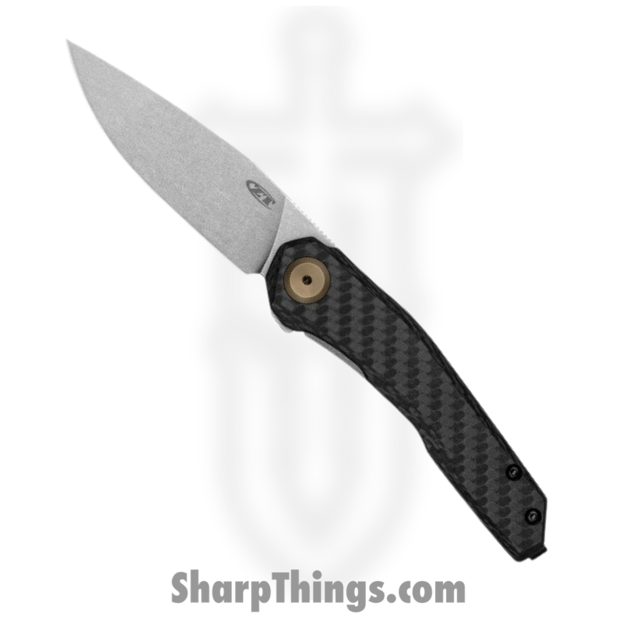 Zero Tolerance - 0545 - Framelock - Folding Knife - Satin Magnacut Clip Point - Carbon Fiber and Titanium - Black