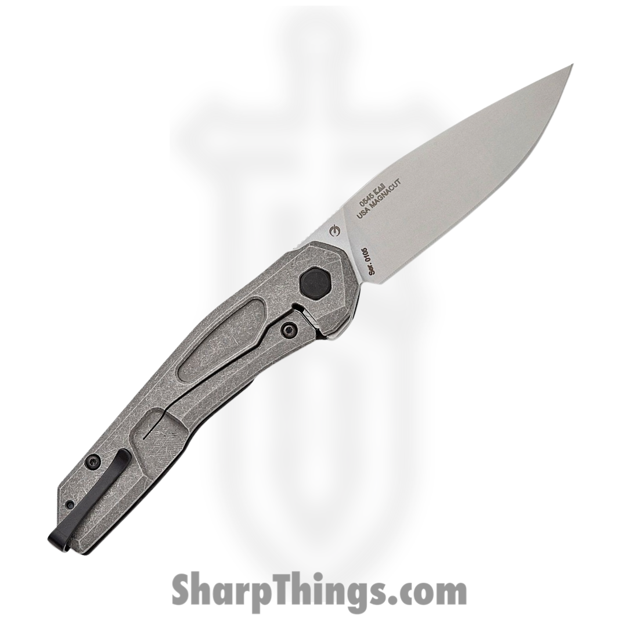 Zero Tolerance - 0545 - Framelock - Folding Knife - Satin Magnacut Clip Point - Carbon Fiber and Titanium - Black - Image 3