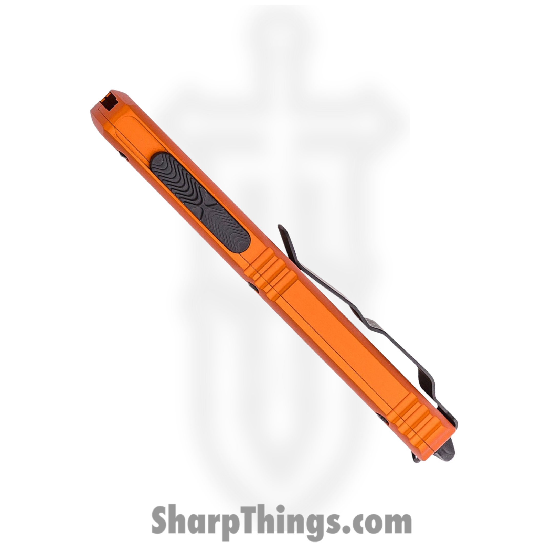 Microtech - 121-1OR - Ultratech - OTF Auto - Black Drop Point - 6061-T6 Aluminum - Orange - Image 5