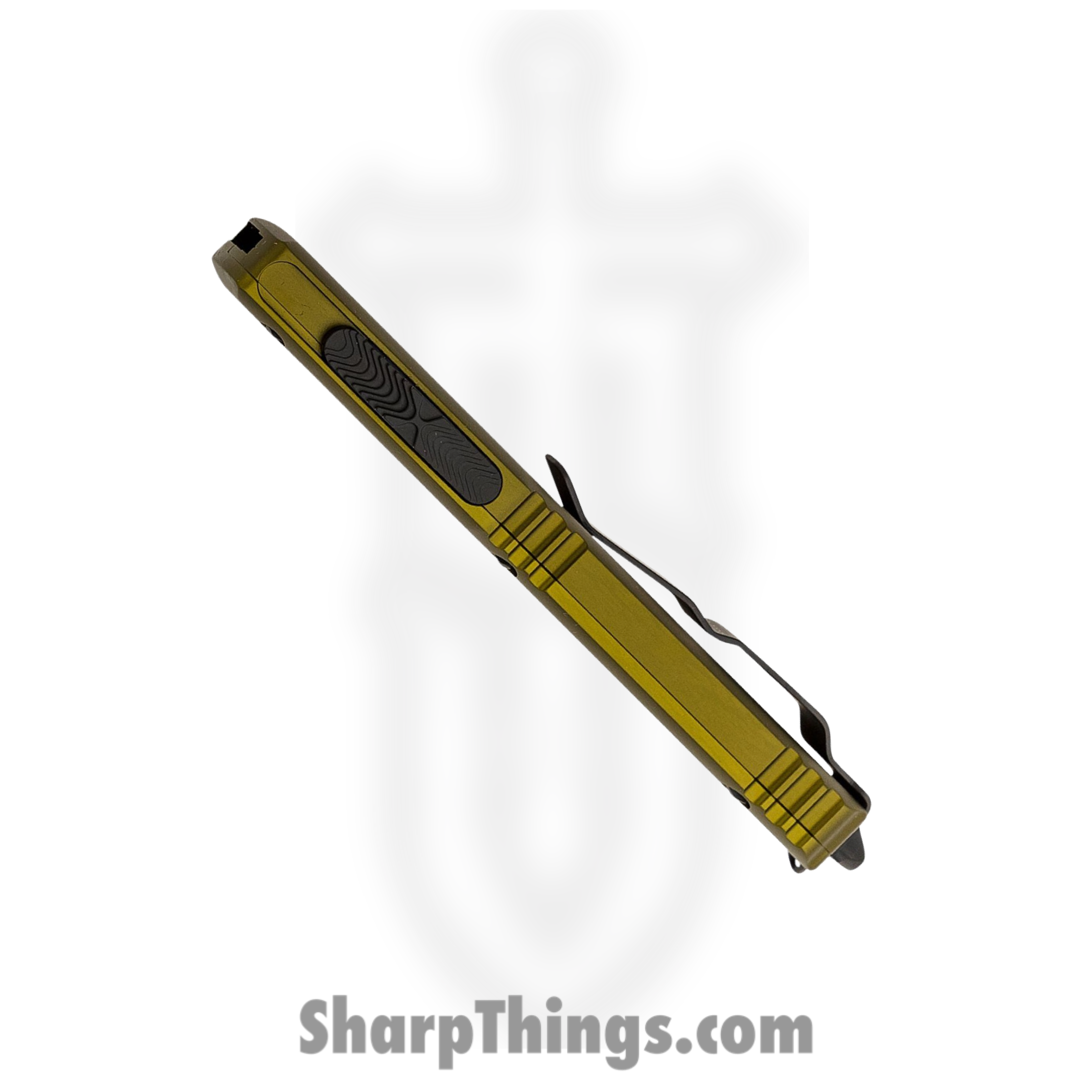Microtech - 122-1OD - Ultratech - OTF Auto - Black Dagger - 6061-T6 Aluminum - OD Green - Image 5