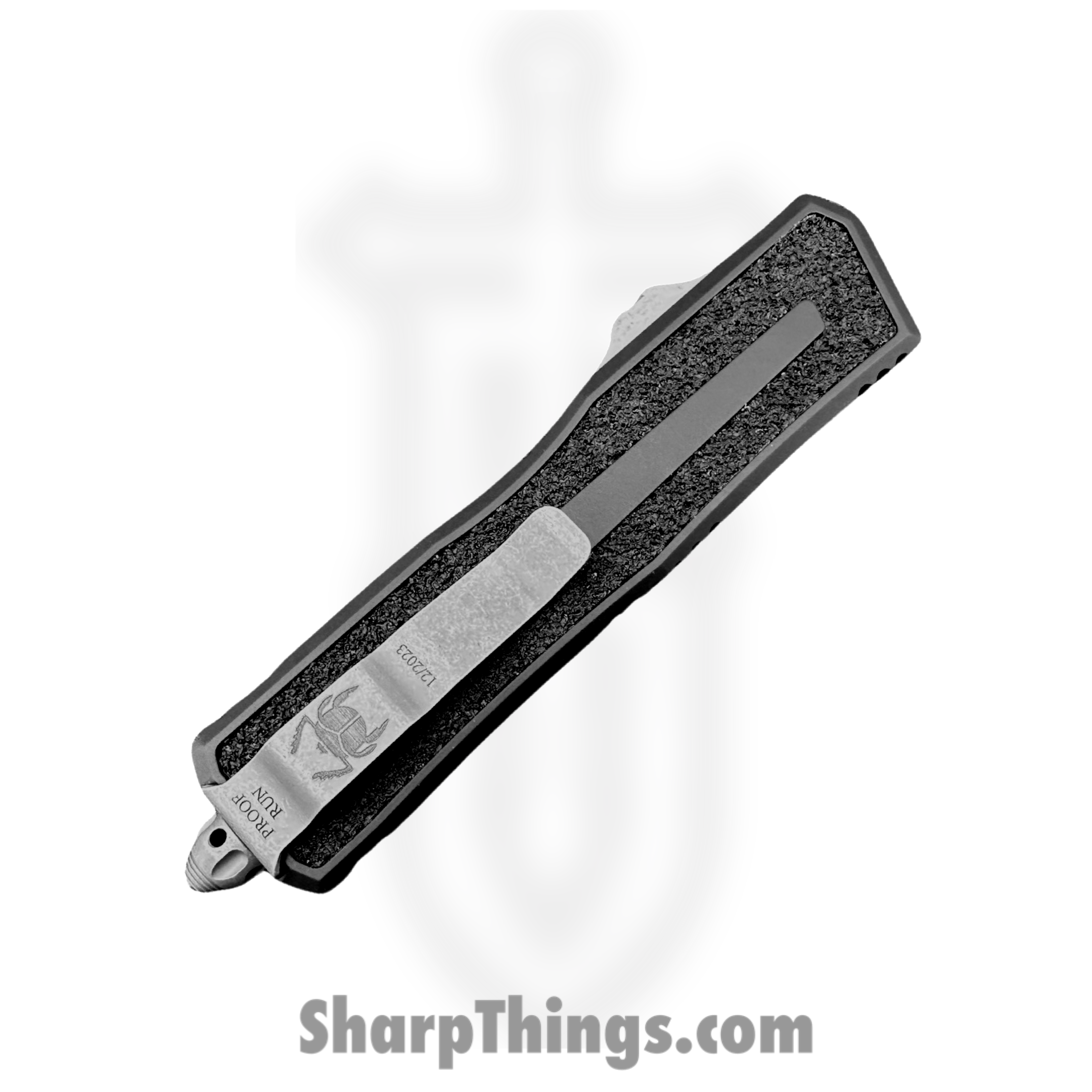 Microtech - 1278-10AP-PR - Scarab II Gen III - OTF Knife - M390MK Apocalyptic Standard - 6061-T6 Aluminum - Black - Image 4