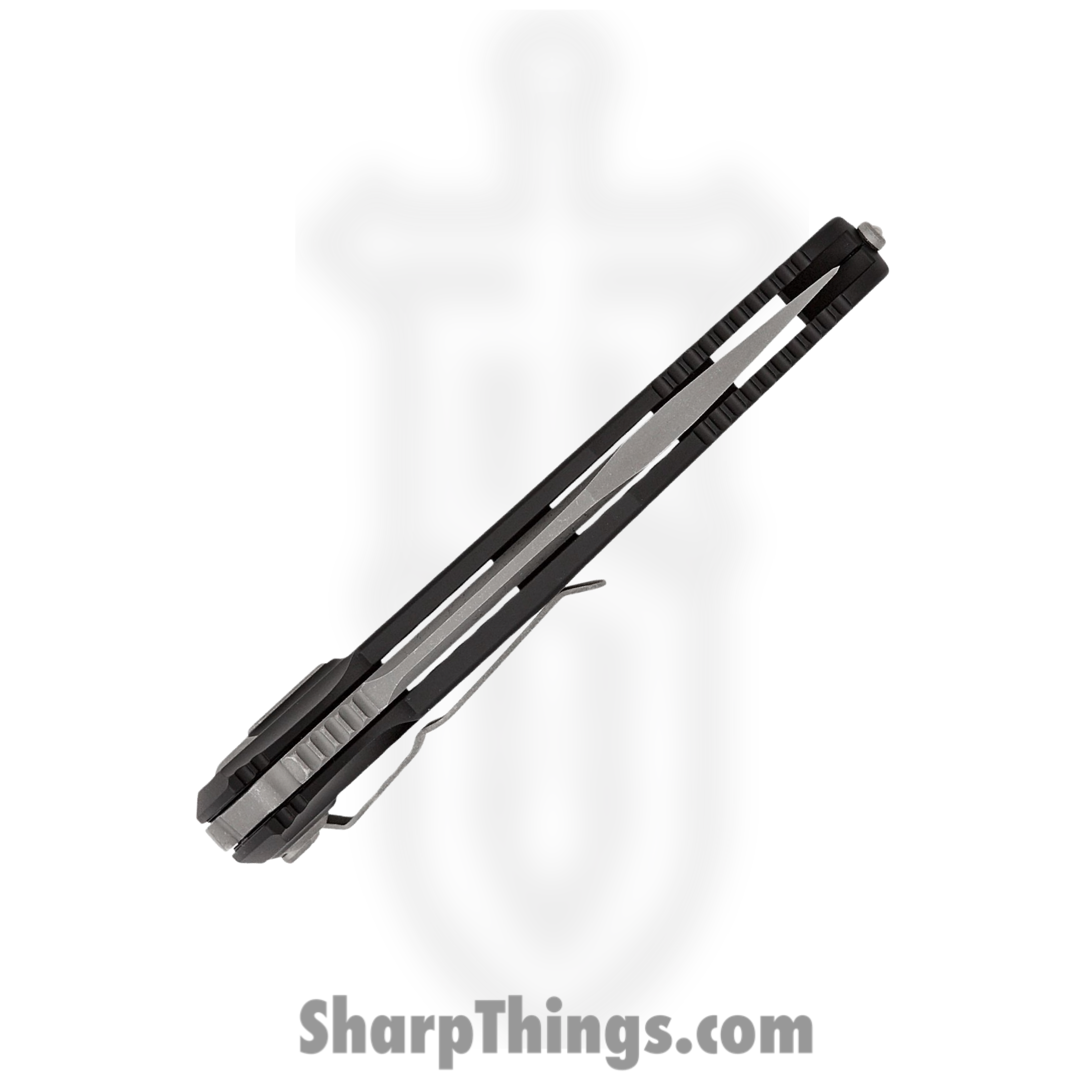 Microtech - 160A-10AP - Socom Elite - Automatic Knife - Apocalyptic Clip Point - 6061-T6 Aluminum - Black - Image 5