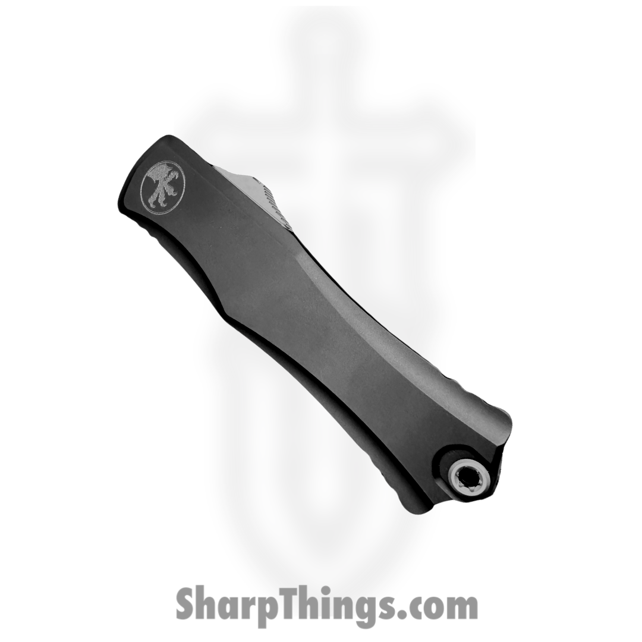 Microtech - 1702-10 - Hera II - OTF Auto - M390MK Stonewash Dagger - 6061-T6 Aluminum - Black - Image 3