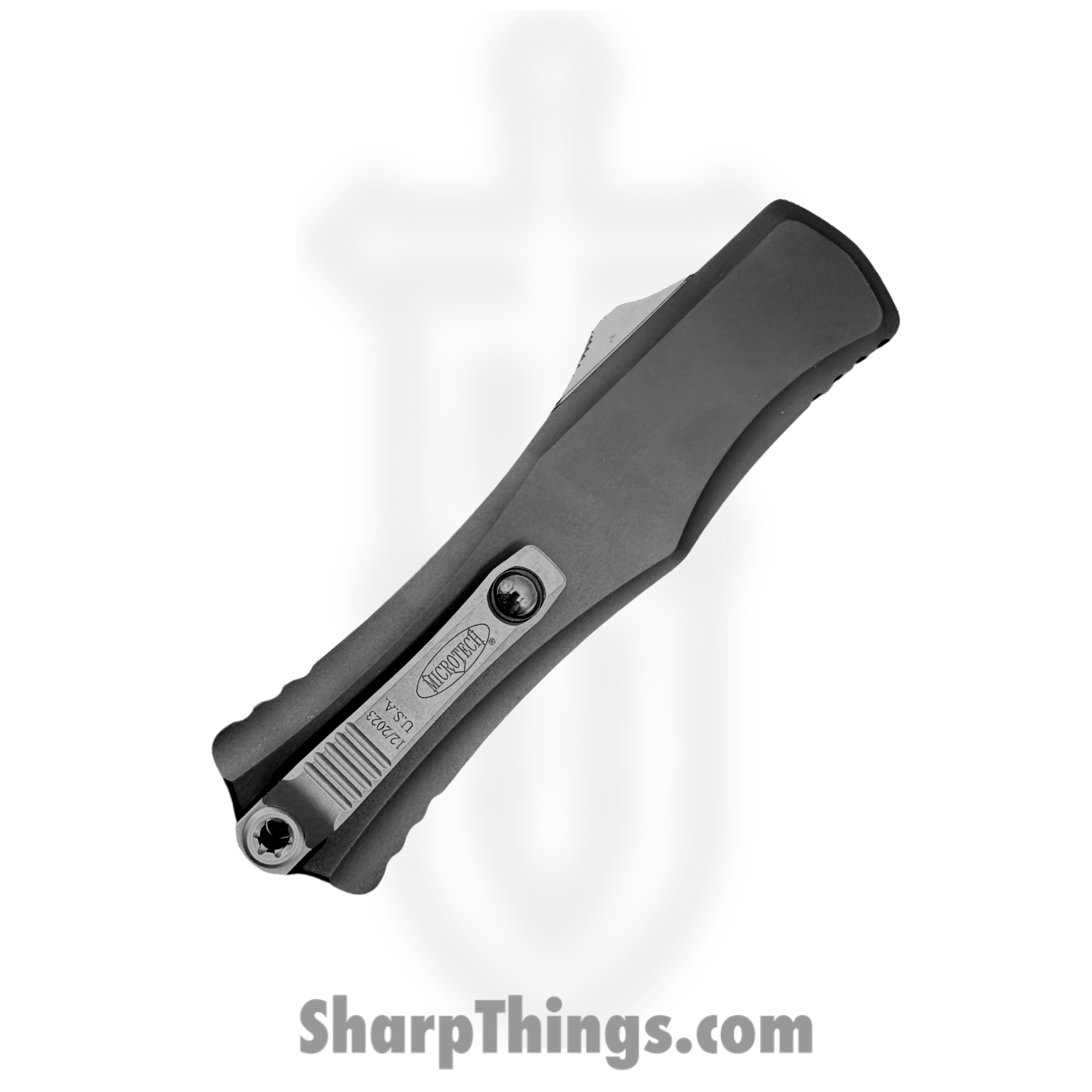 Microtech - 1702-10 - Hera II - OTF Auto - M390MK Stonewash Dagger - 6061-T6 Aluminum - Black - Image 4