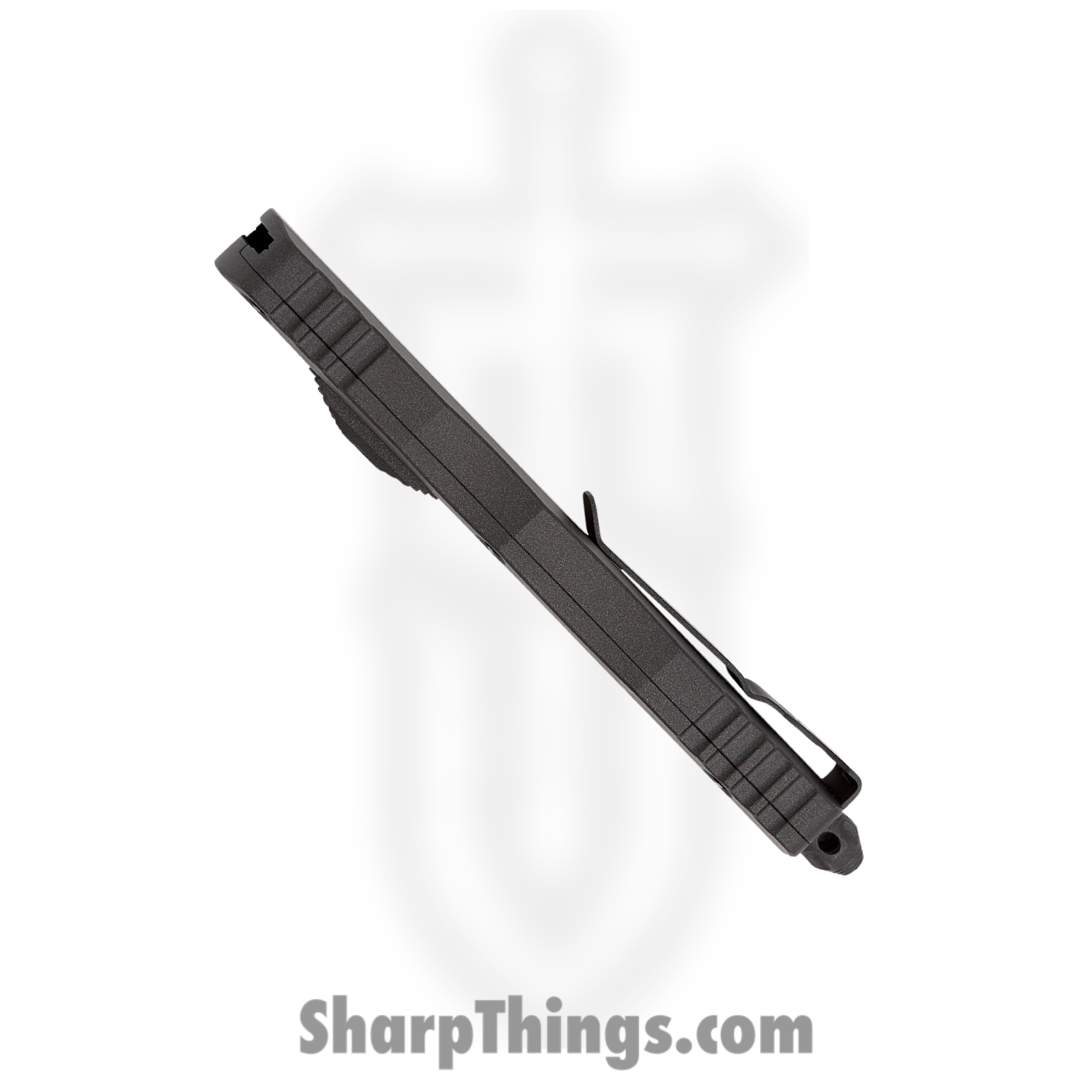 Microtech - 227-1CDT - Dirac Delta - OTF Auto - Dark Tungsten Cerakote Dagger - 6061-T6 Aluminum - Black - Image 5