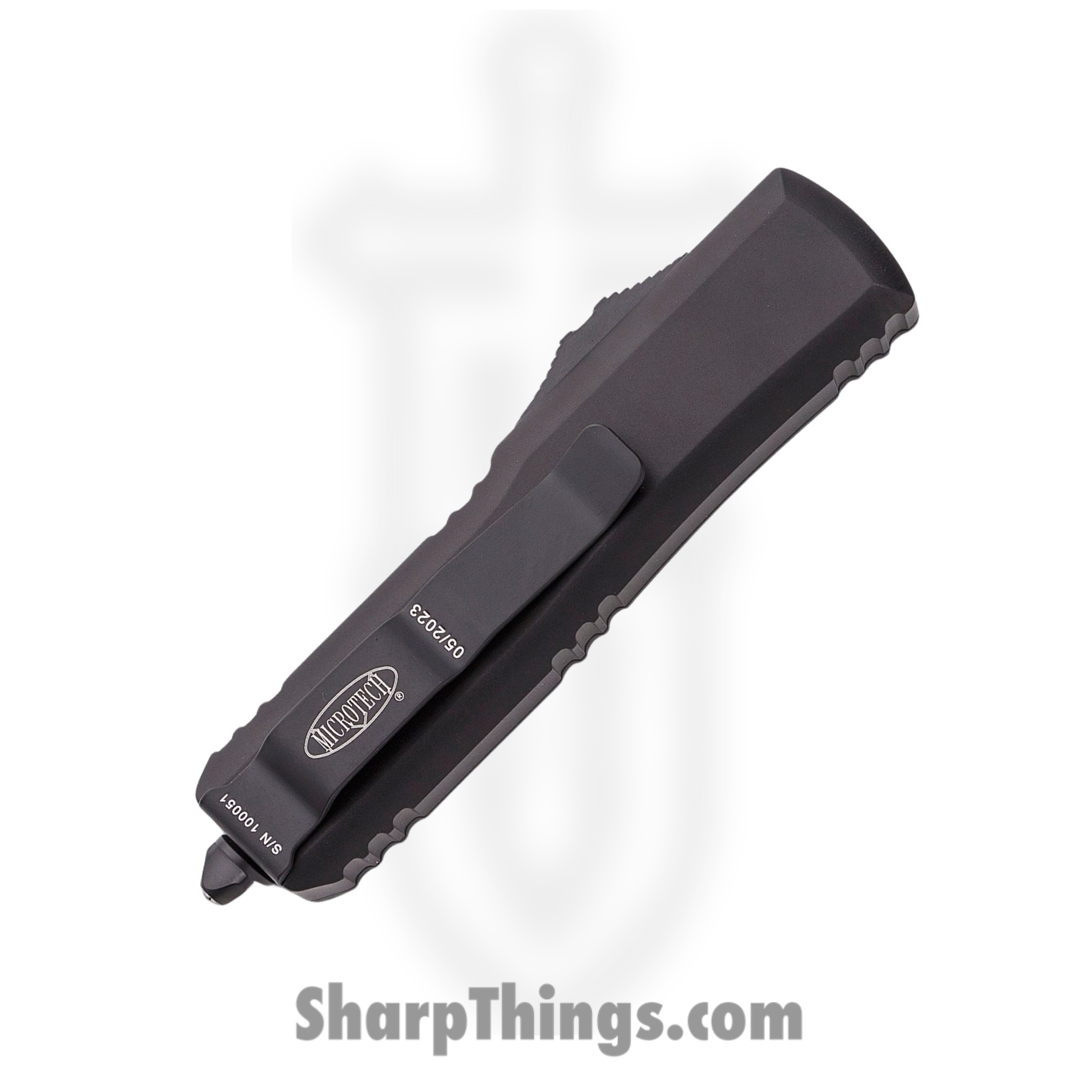 Microtech - 233-1T - UTX-85 Tactical - OTF Auto - Black Tanto - 6061-T6 Aluminum - Black - Image 4