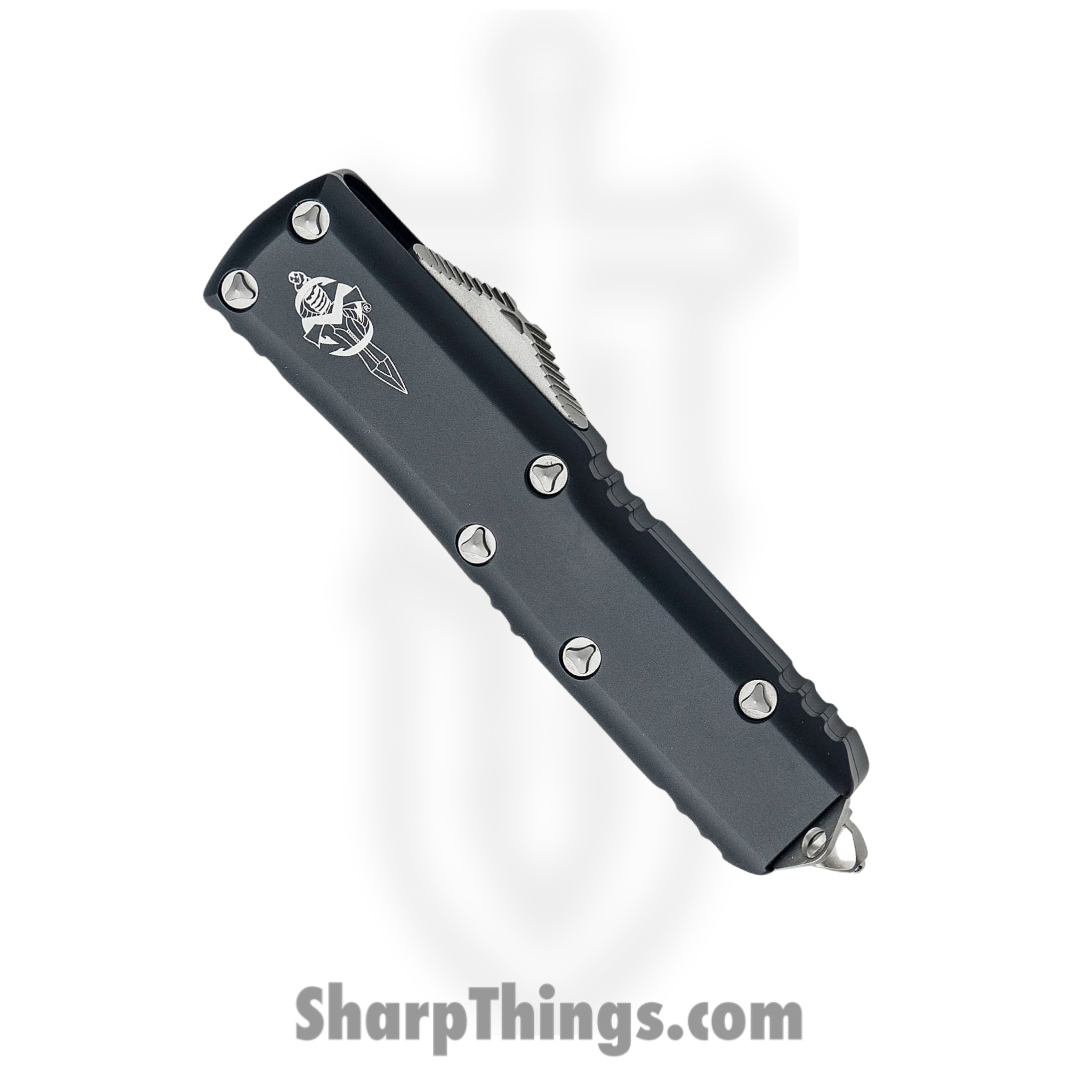 Microtech - 234-10TBC - Tactical Beard Comb - 17-4PH Stainless Stonewash - 6061-T6 Aluminum - Black - Image 3