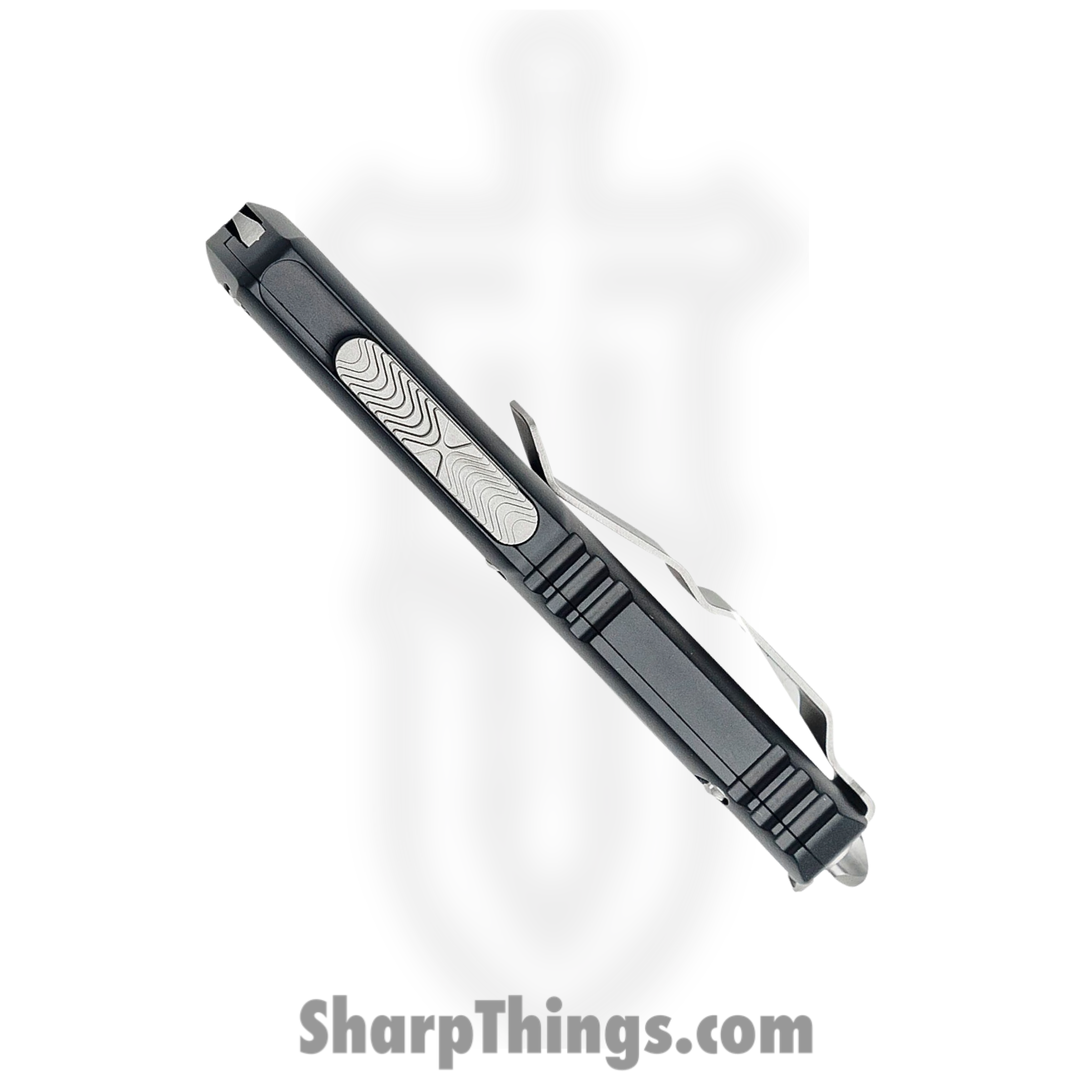 Microtech - 234-10TBC - Tactical Beard Comb - 17-4PH Stainless Stonewash - 6061-T6 Aluminum - Black - Image 5