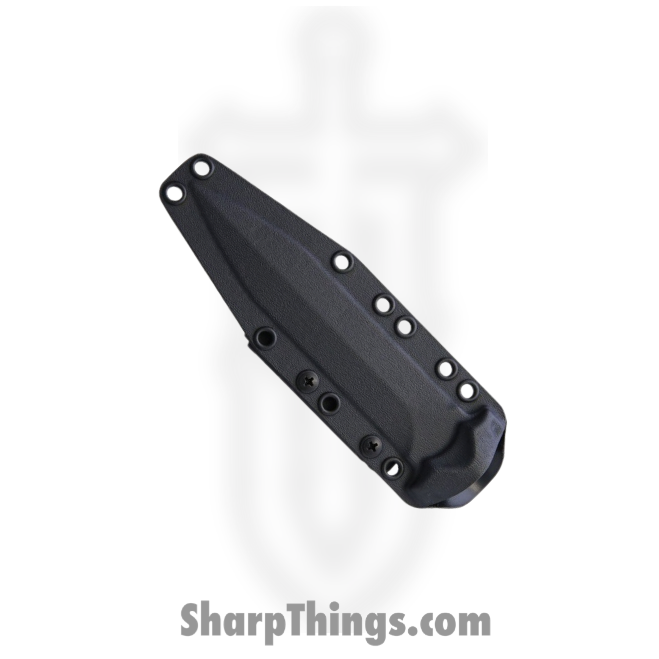 Bastinelli Creations - BAS214S - Grozo Serrated - Fixed Blade Knife - N690 PVD Spear Point - G10 - Black - Image 2