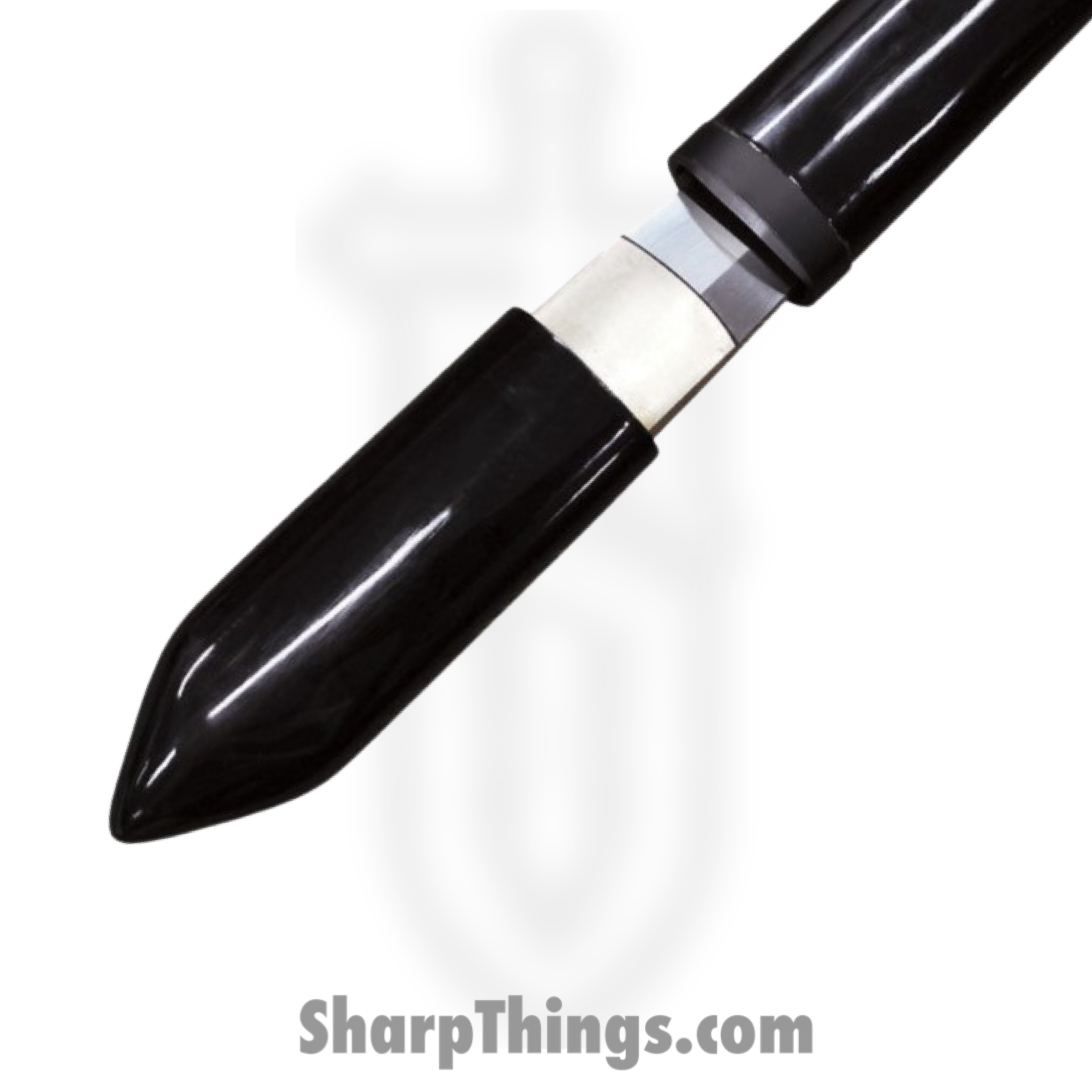 Battle Blades - BBISC - Shinobi Chokuto - Fixed Blade Knife - T10 Polished - Wood - Black - Image 3