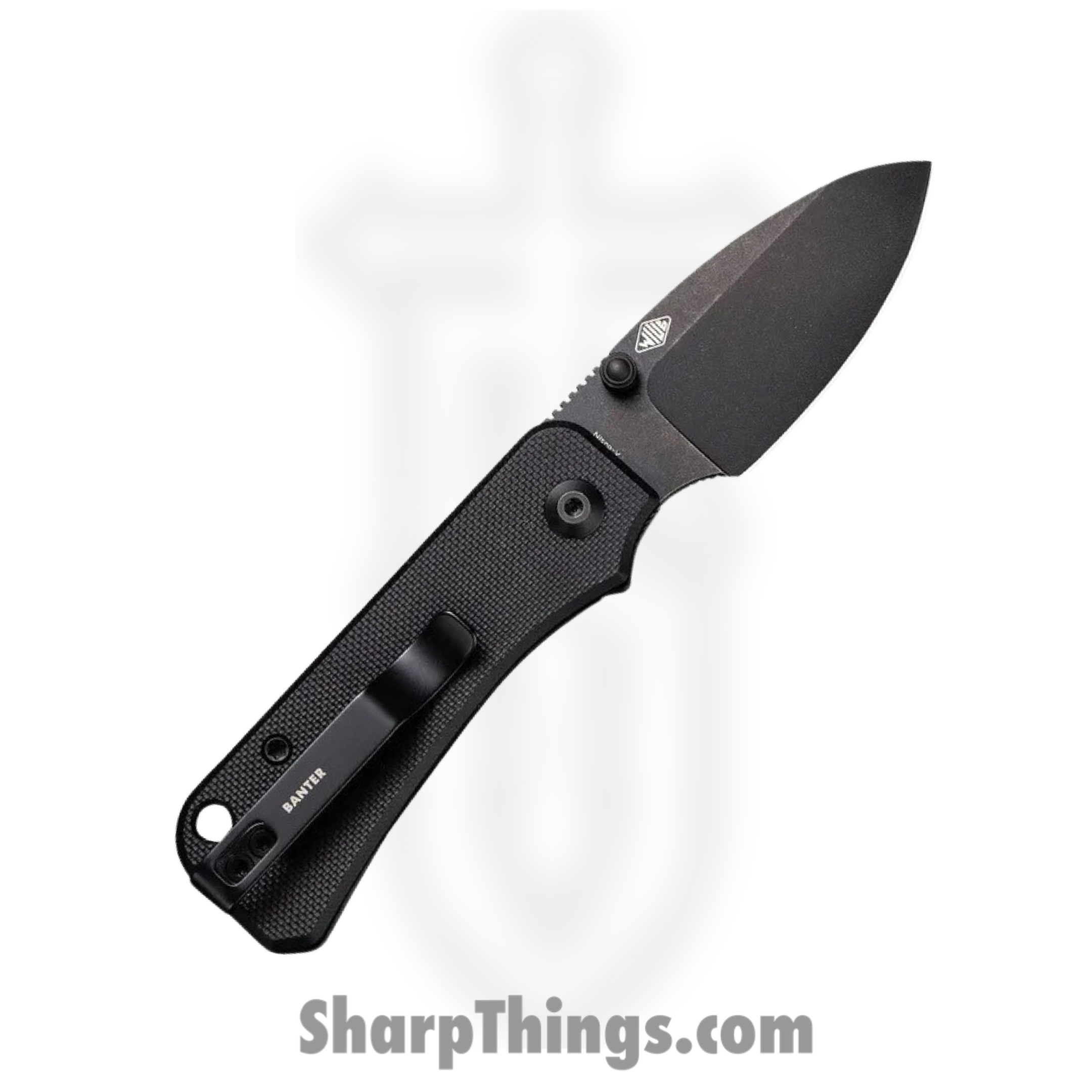 Civivi - CIVC19068S2 - Baby Banter Linerlock - Folding Knife - Nitro-V Black Stonewash Drop Point - G10 - Black - Image 2