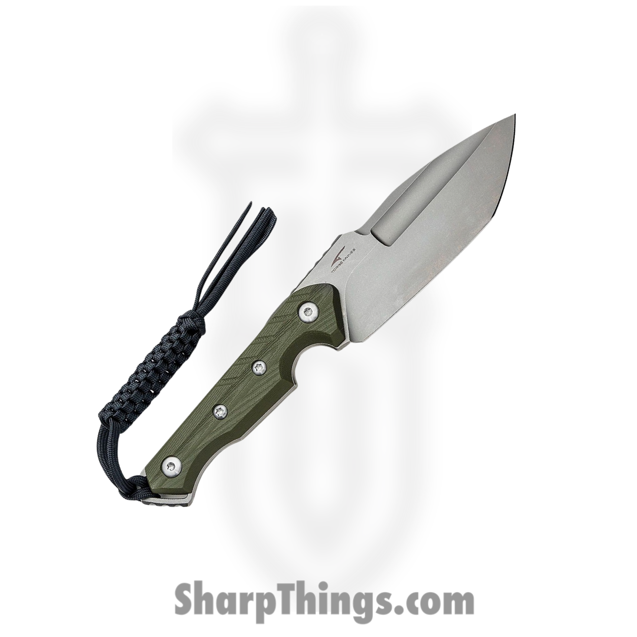 Civivi - CIVC210402 - Maxwell - Fixed Blade Knife - D2 Stonewash Spear Point Tanto - G10 - OD Green - Image 2