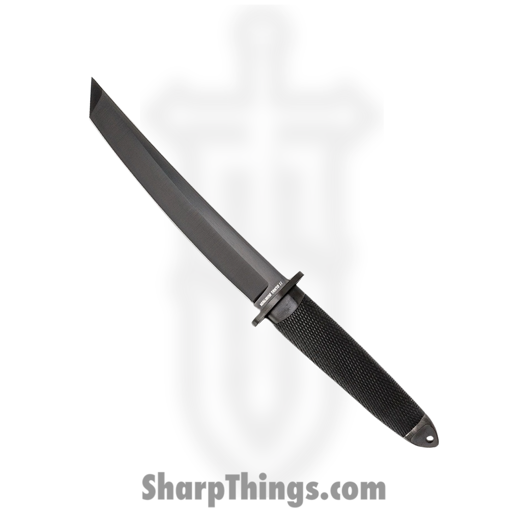 Cold Steel - CS13QMBII - Magnum Tanto II - Fixed Blade Knife - 3V DLC Tanto - Kray-Ex - Black