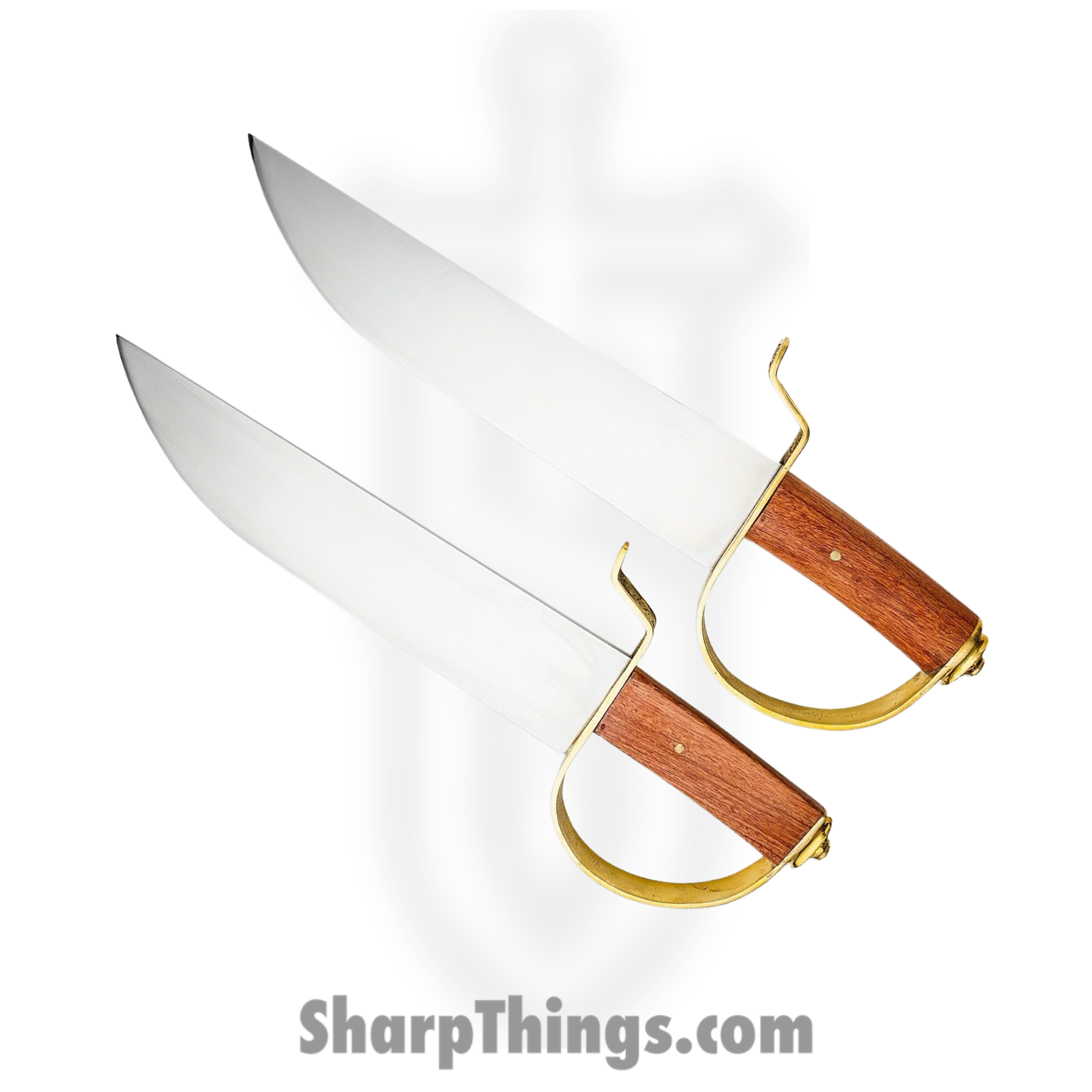 Cold Steel - CS88BF - Butterfly Swords - Fixed Blade Knife - 1055 Carbon Polished - Hardwood - Brown