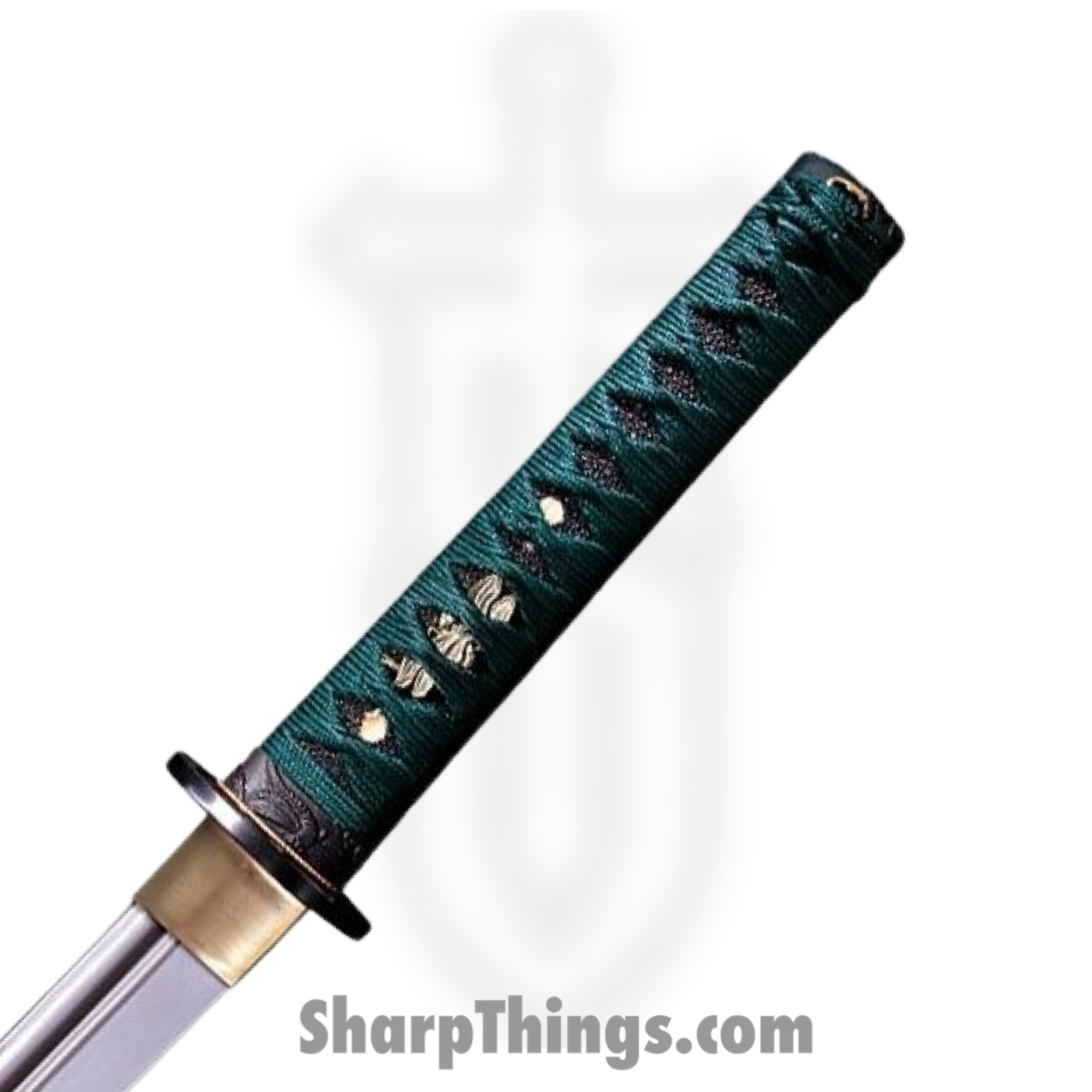 Cold Steel - CS88DW - Dragonfly Wakizashi - Fixed Blade Knife - Polished1055 - Ray Skin - Brass Menuki - Image 2