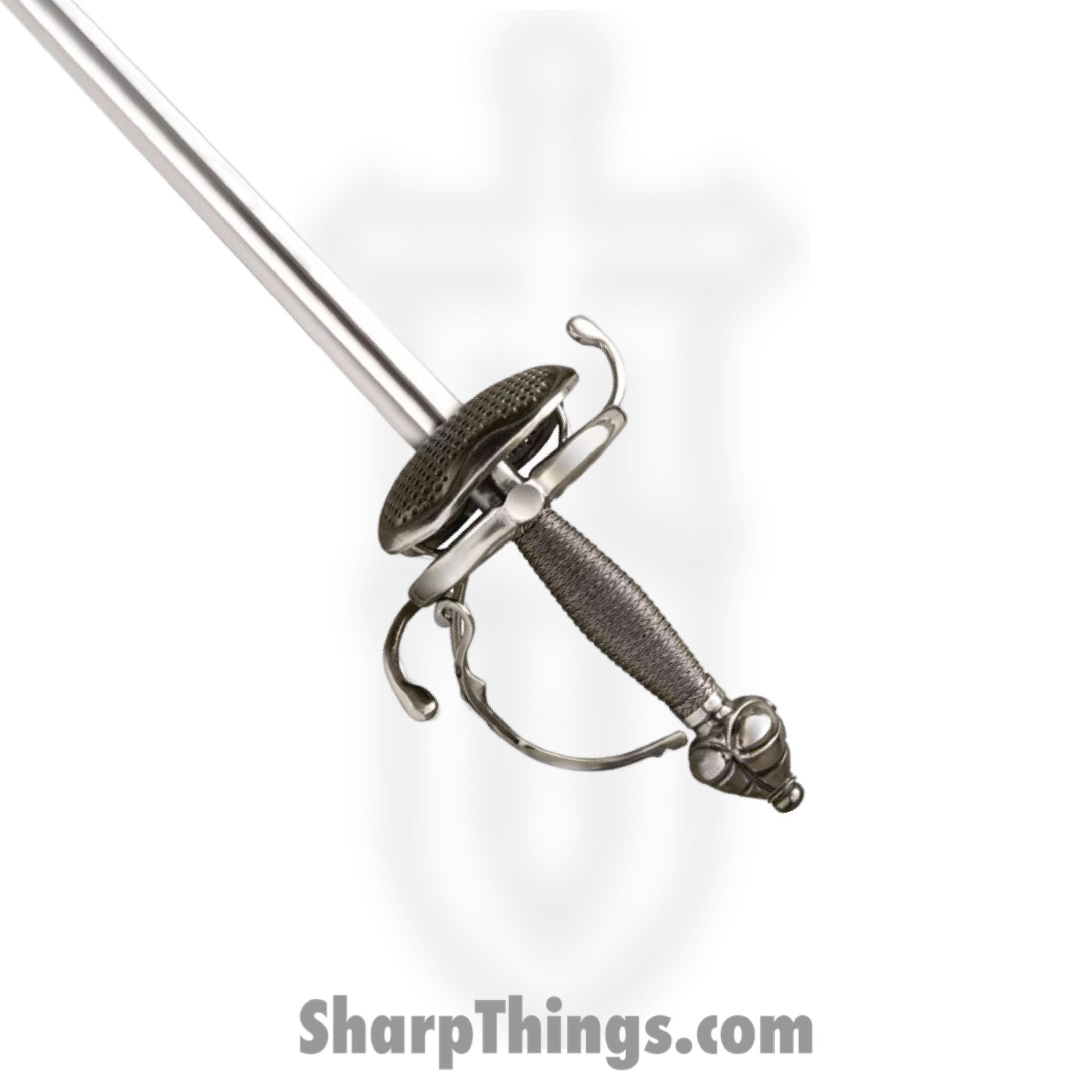 Cold Steel - CS88FCR - Cavalier Rapier - Fixed Blade Knife - 1055 Polished - Wire Wrapped - Silver - Image 3