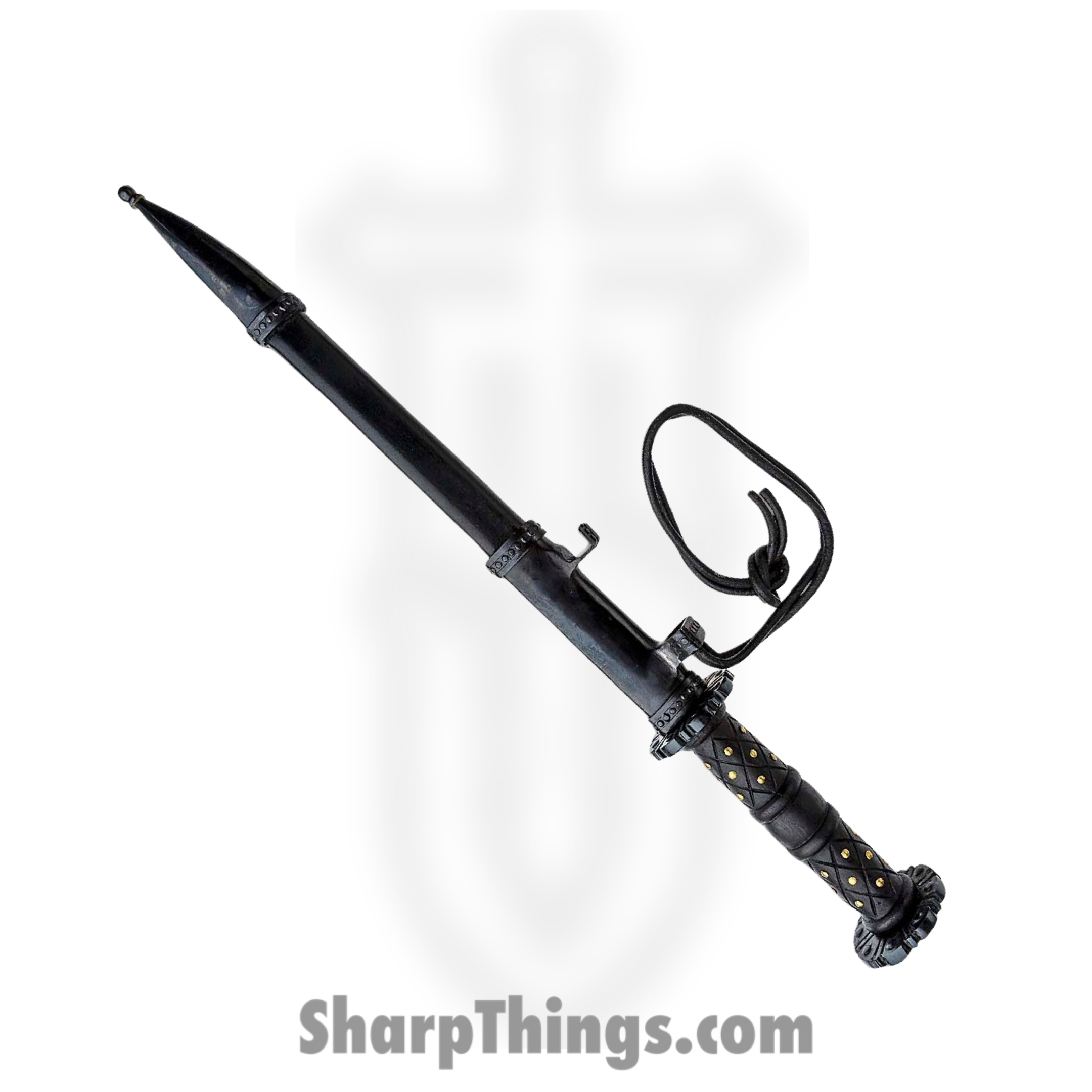 Cold Steel - CS88HRDL - Rondel Dagger - Fixed Blade Knife - 1065 Satin Dagger - Rosewood - Black - Image 3