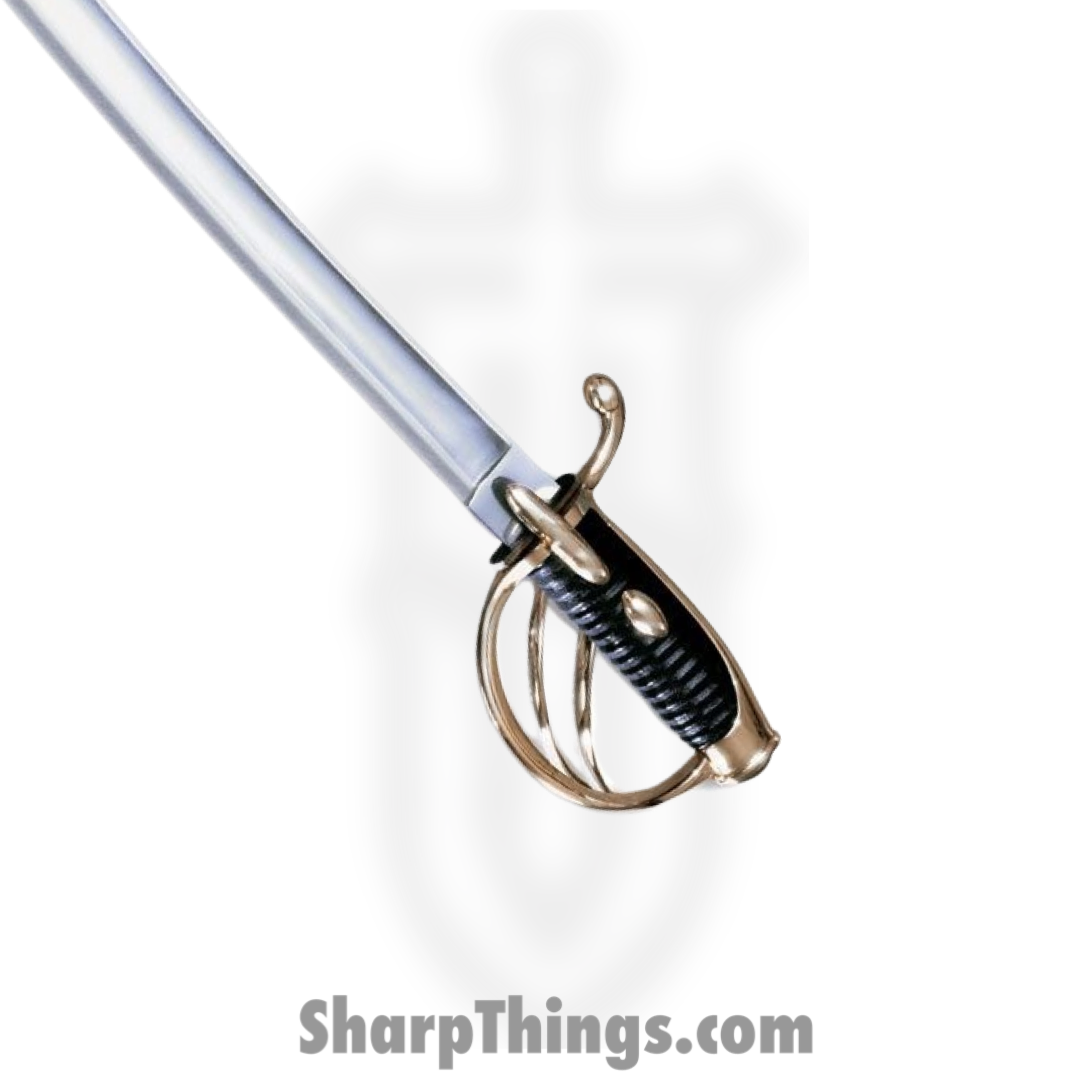 Cold Steel - CS88NS - 1830 Napoleon Saber - Fixed Blade Knife - 1055 Polished - Leather Wrapped - Black - Image 4