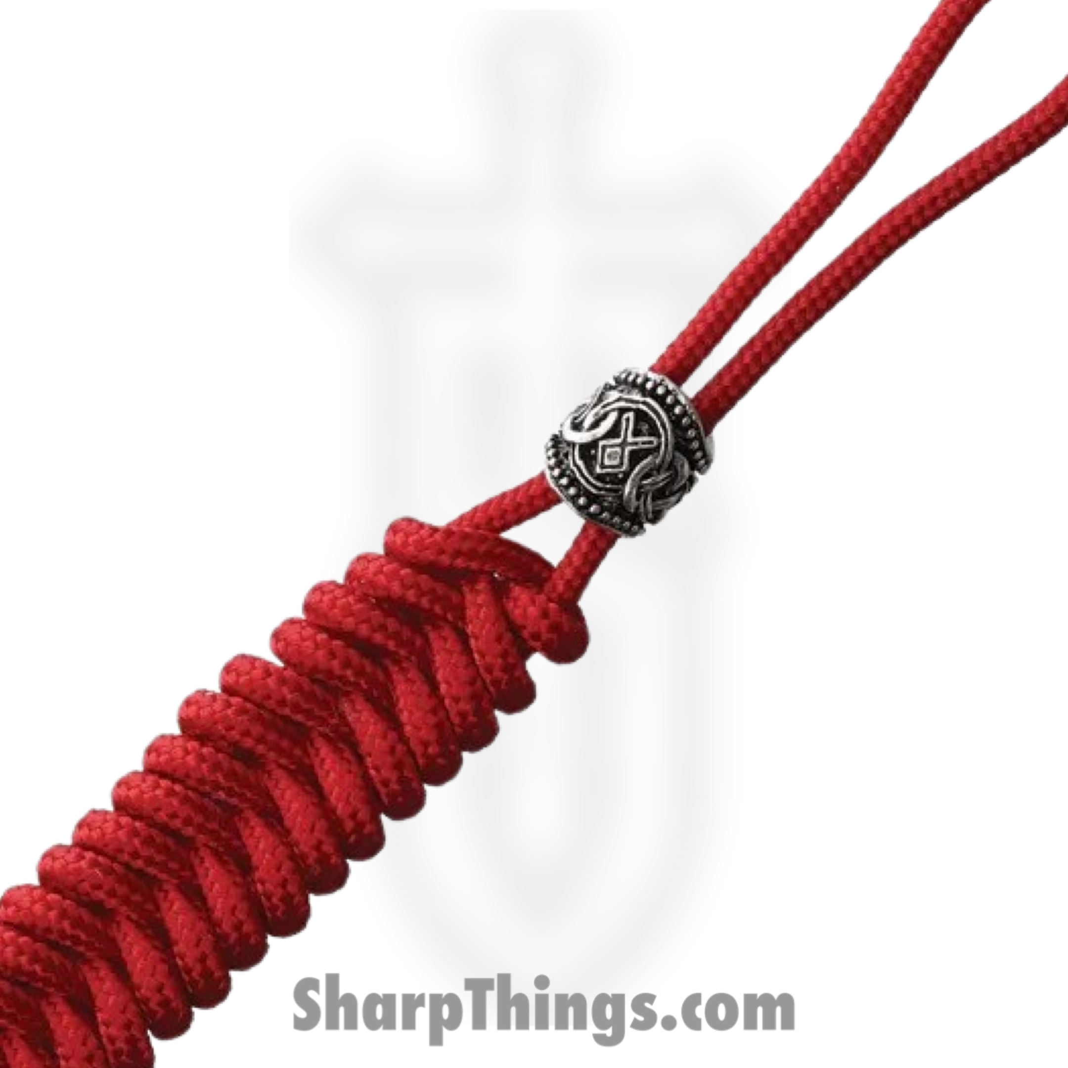 Coeburn Tool - CT1042 - Lanyard With Viking Bead - Red - Image 2
