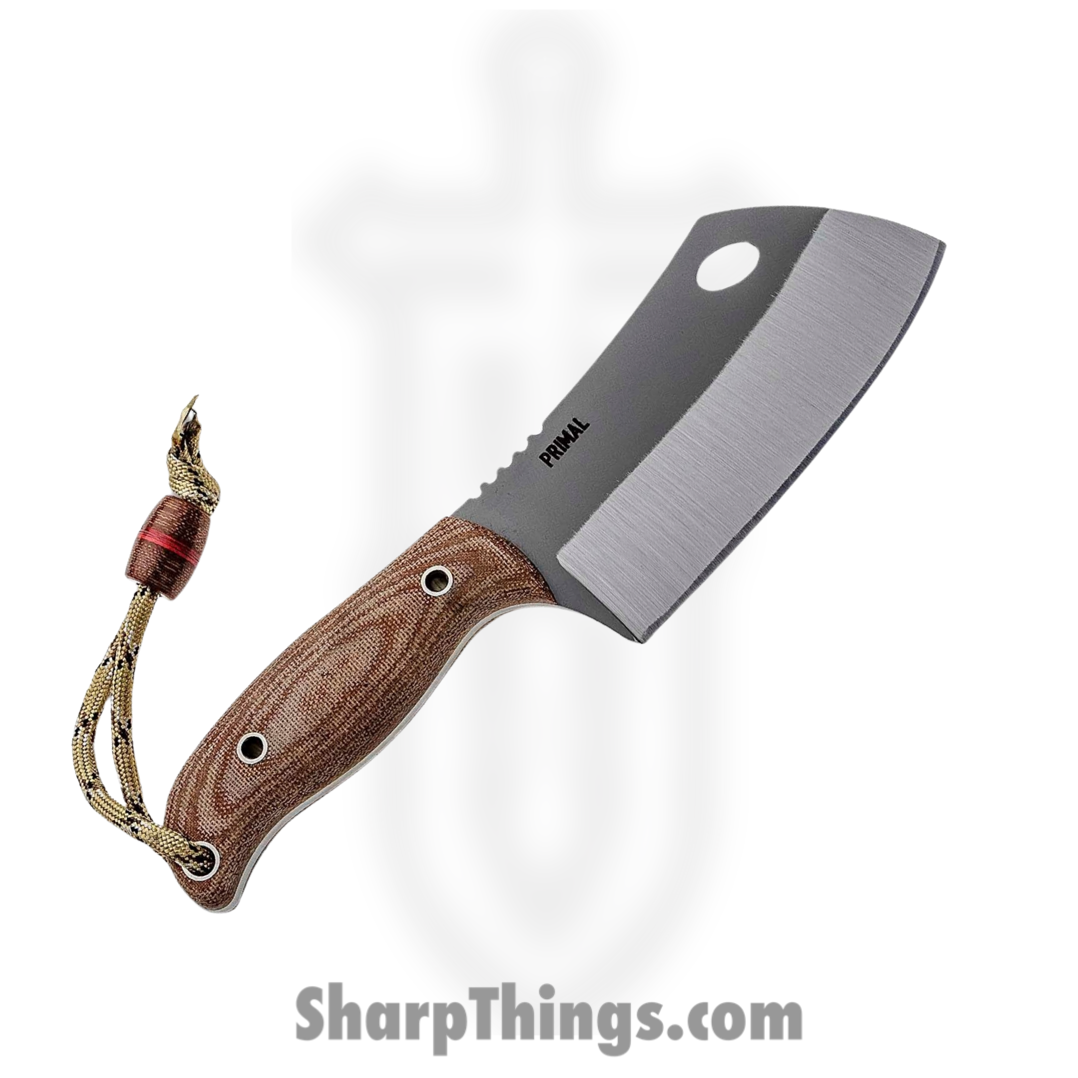 Condor Tool & Knife - CTK20114HC - Primal - Fixed Blade Knife - 1075 Natural Cleaver - Micarta - Brown - Image 2