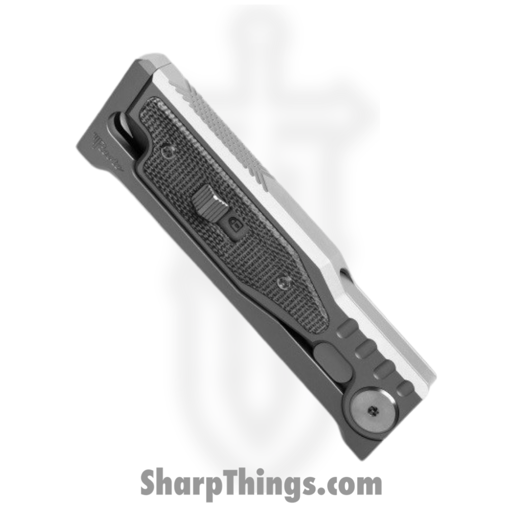Reate Knives - ExoMinSwDgBk - Mini Exo - Gravity Knife - CPM-3V Stonewashed Dagger - Micarta - Black - Image 2