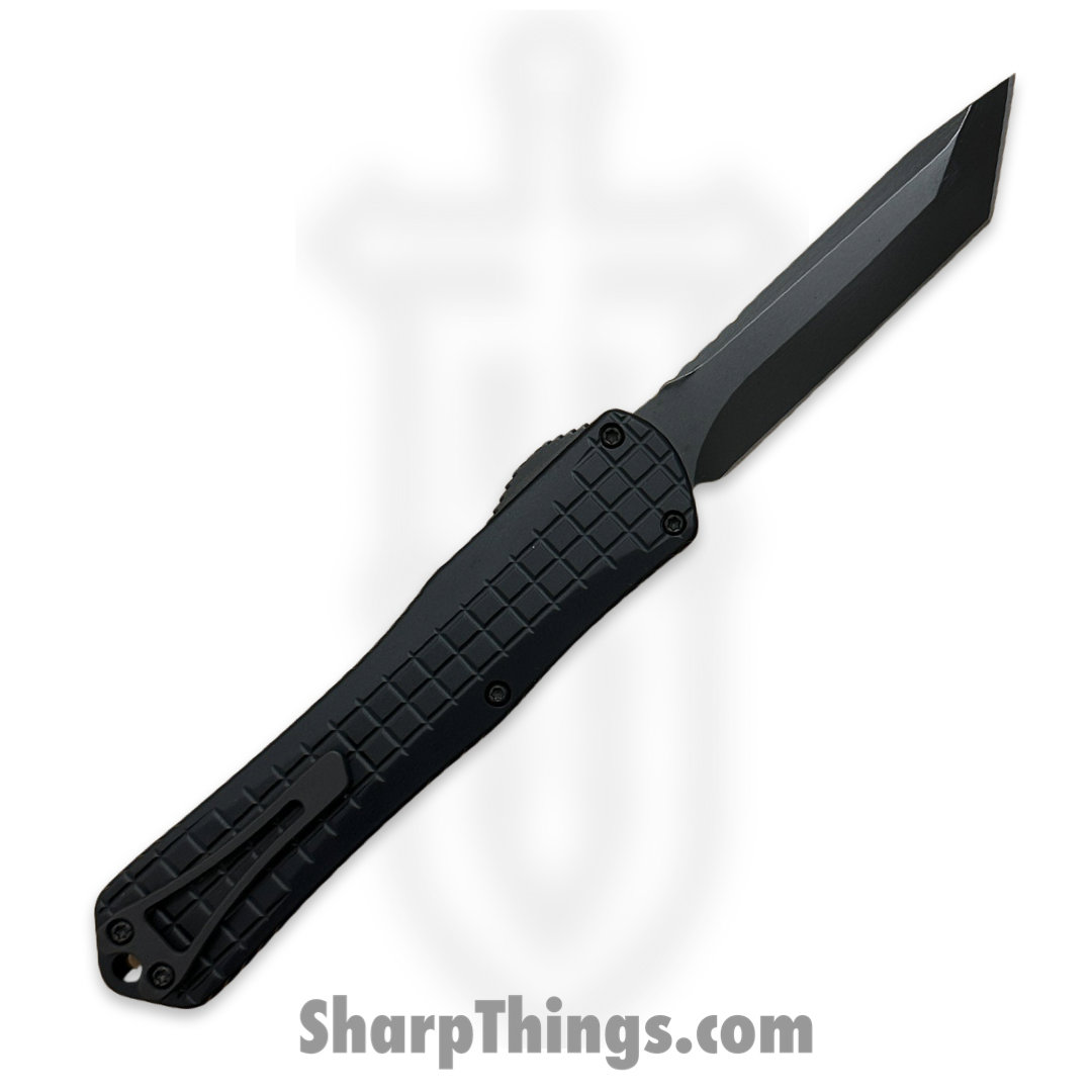 Heretic Knives - H031-6A-T - Manticore X - OTF Auto - Magnacut DLC Tanto - Frag Pattern 6061 T6 Alu - Black - Image 2