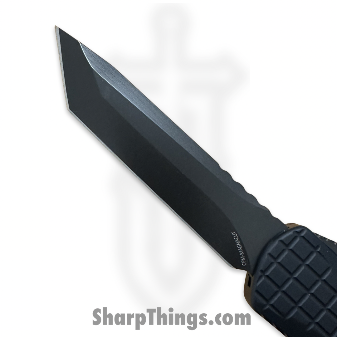 Heretic Knives - H031-6A-T - Manticore X - OTF Auto - Magnacut DLC Tanto - Frag Pattern 6061 T6 Alu - Black - Image 5