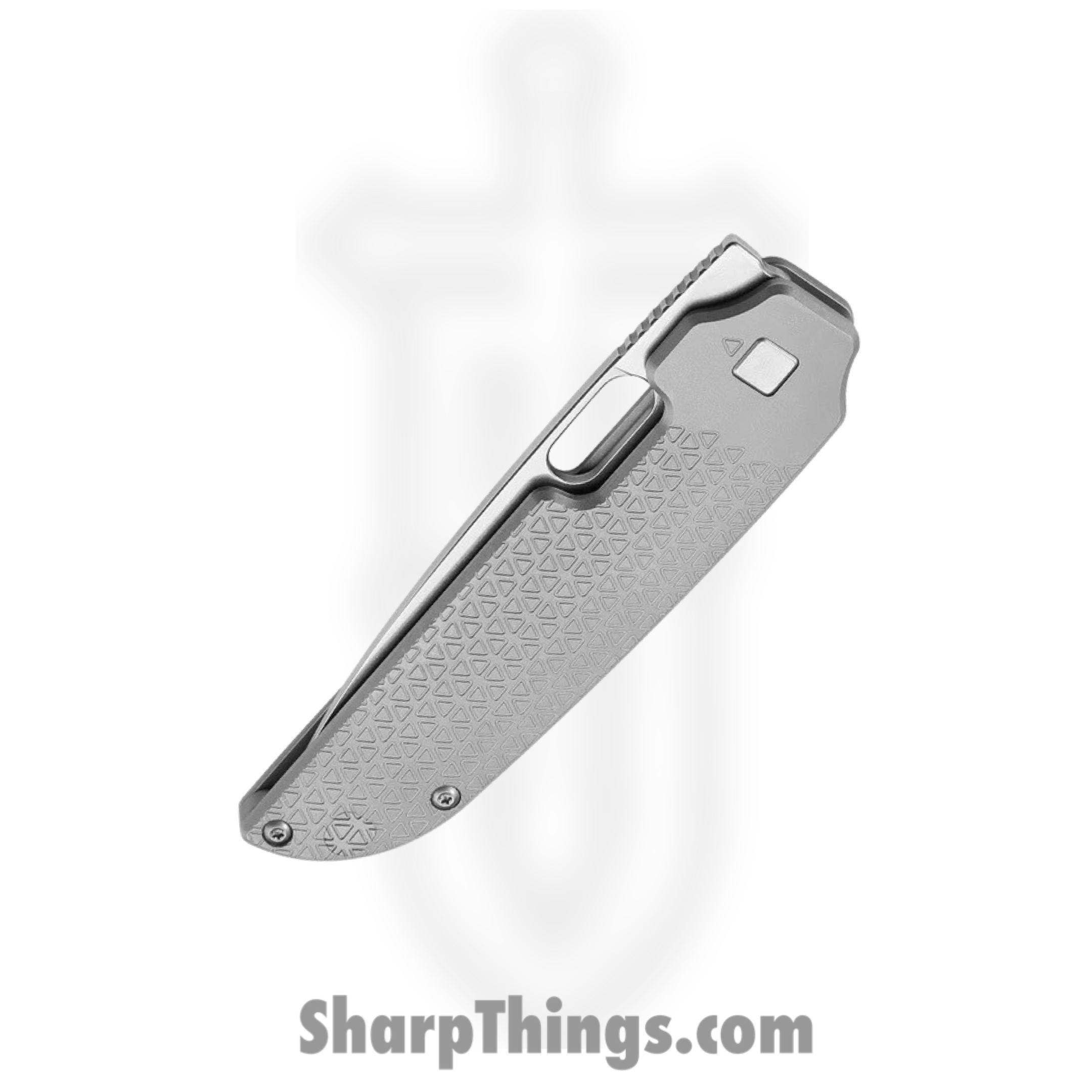 Kizer Cutlery - KI3637A1 - Varatas Framelock - Folding Knife - S35VN Stonewash Drop Point - Titanium - Gray - Image 3