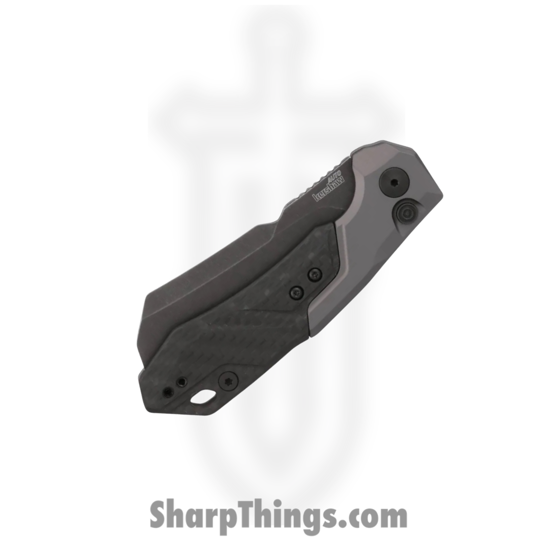 Kershaw - 7850SW - Launch 14 - Automatic Knife - CPM 154 Stonewashed Cleaver - 6061-T6 Aluminum - Black - Image 3