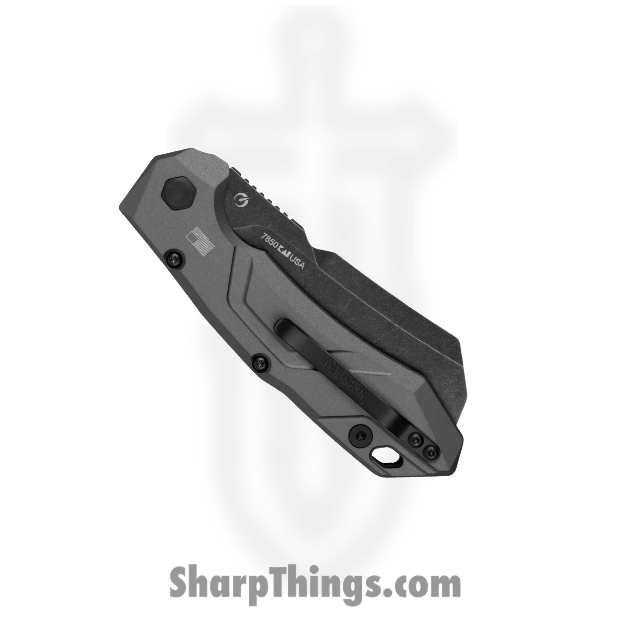 Kershaw - 7850SW - Launch 14 - Automatic Knife - CPM 154 Stonewashed Cleaver - 6061-T6 Aluminum - Black - Image 4
