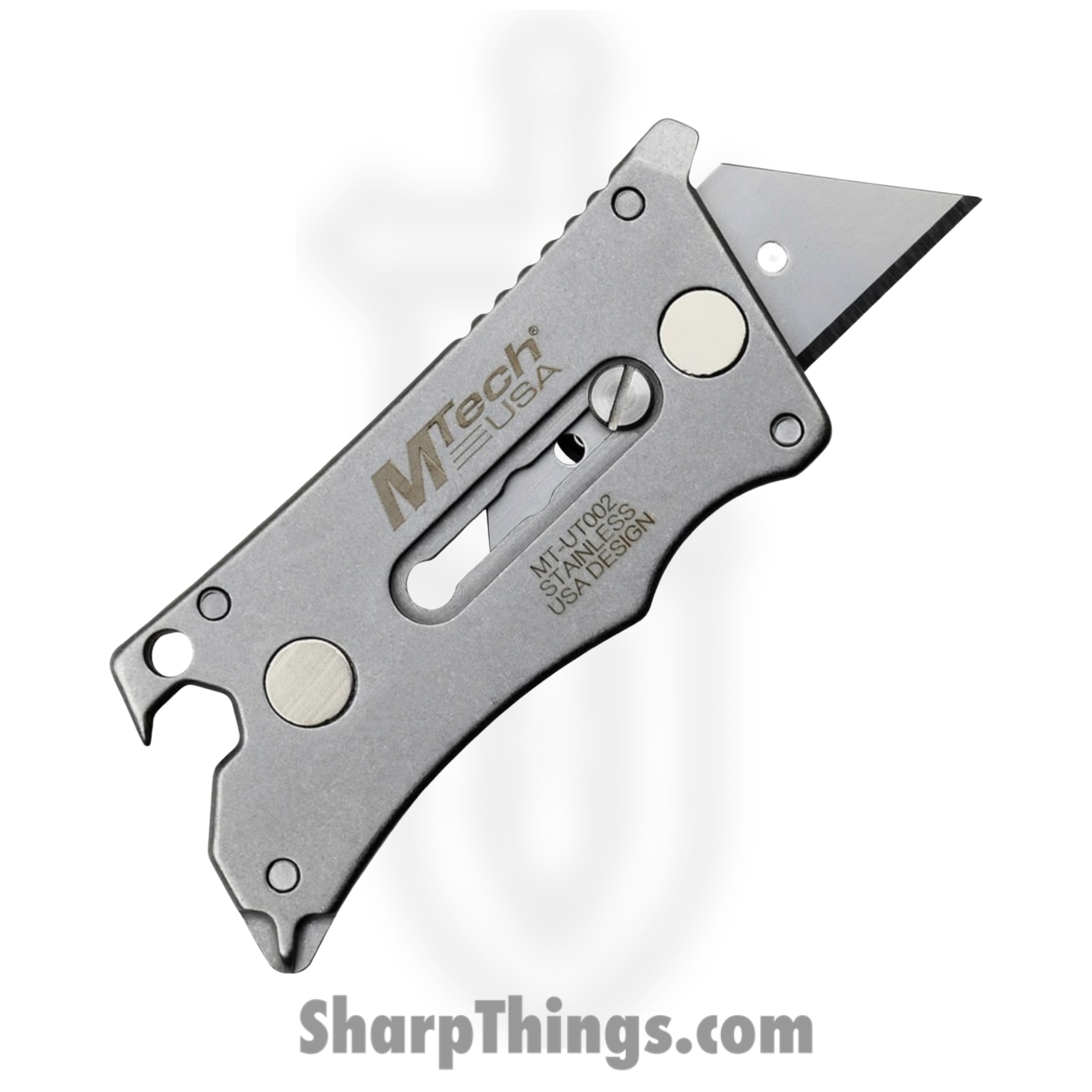 MTech Knives - MTUT002 - Utility Sliding Button Lock - SK5 Carbon - ABS - Black - Image 2