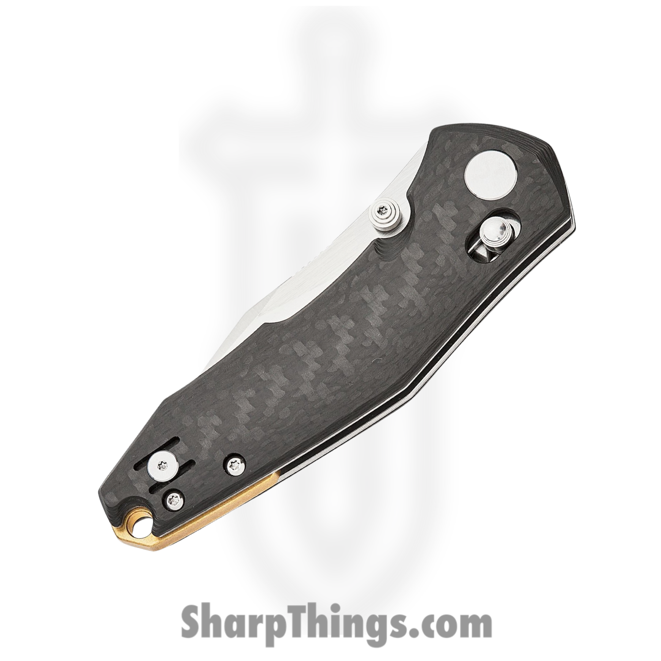 GiantMouse - NAZCA-CARBON-FIBER - ACE Naxca - Folding Knife - Magnacut Satin Modified Clip Point - Carbon Fiber - Black - Image 3