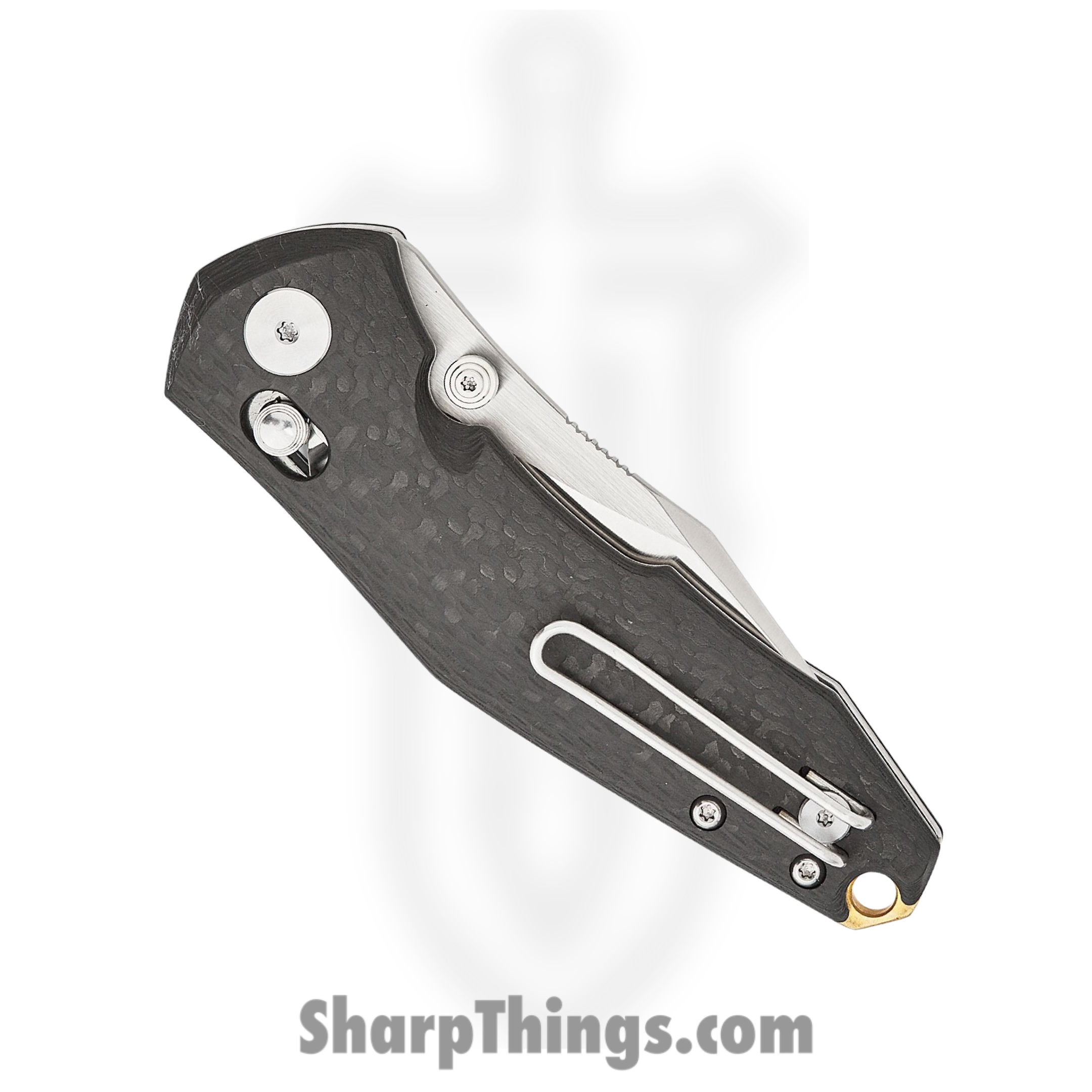 GiantMouse - NAZCA-CARBON-FIBER - ACE Naxca - Folding Knife - Magnacut Satin Modified Clip Point - Carbon Fiber - Black - Image 4