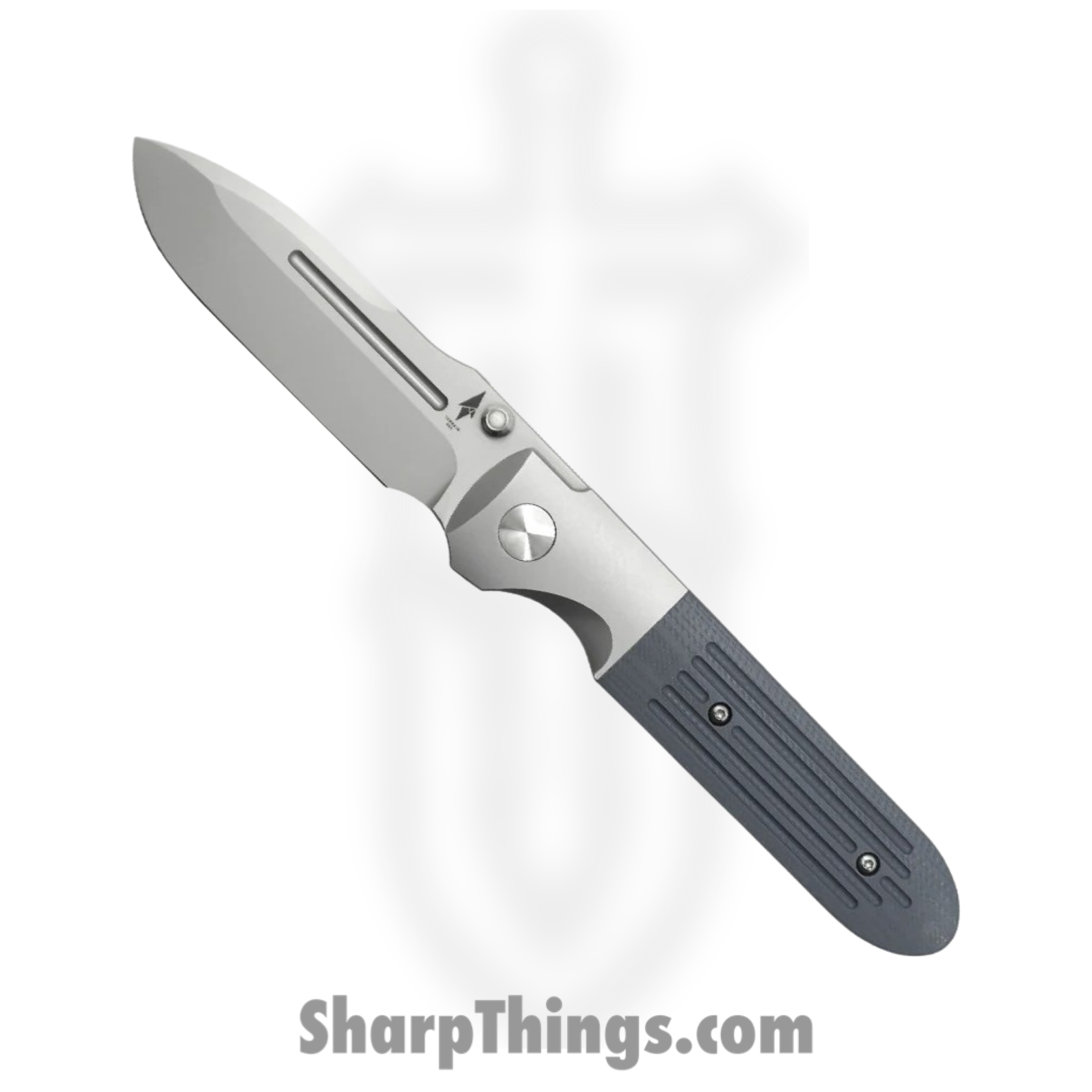 Terrain 365 - TER10514 - Invictus ATB Framelock - Folding Knife - Terravantium™ Dendritic Cobalt Satin Clip Point - G10 - Gray