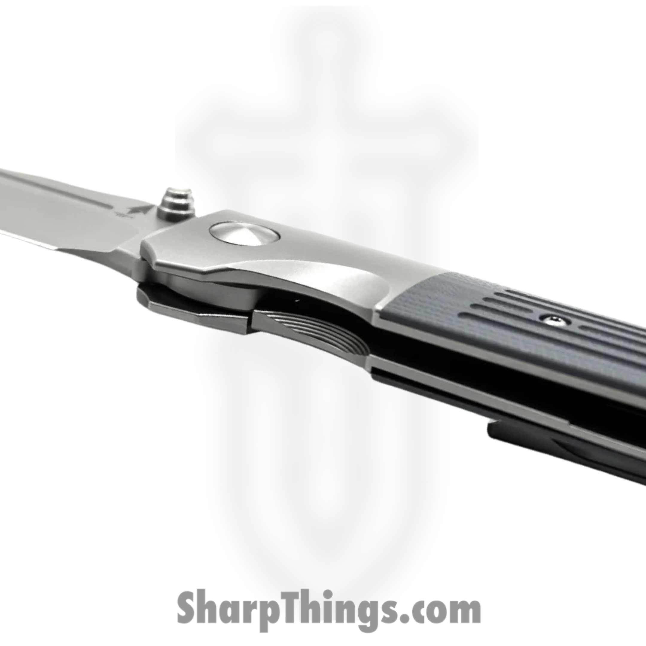 Terrain 365 - TER10514 - Invictus ATB Framelock - Folding Knife - Terravantium™ Dendritic Cobalt Satin Clip Point - G10 - Gray - Image 4