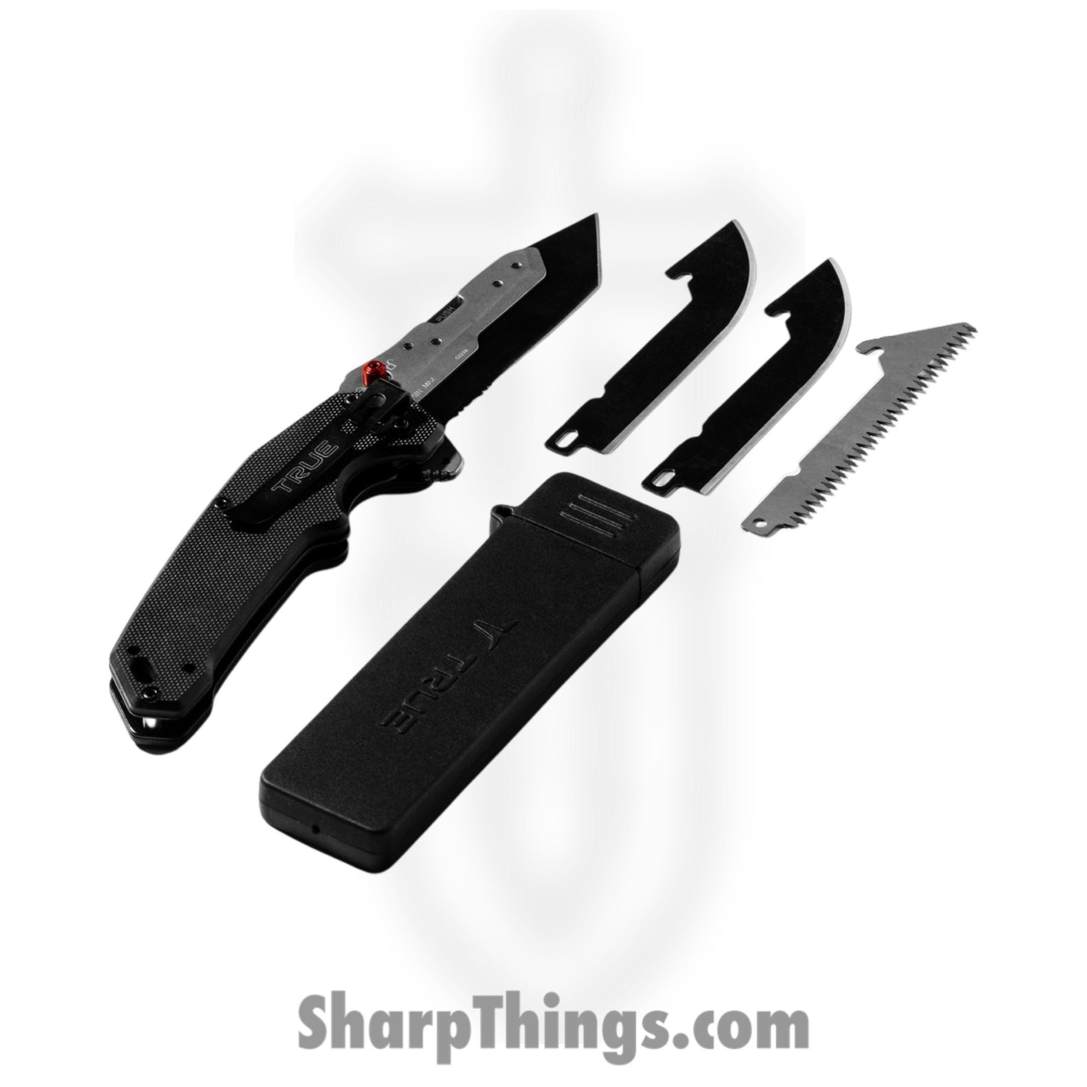 True - TRU-FMK-1003 - Fast Flip Replaceable Blade - Folding Knife - 5Cr13 Coated Multi - G10 - Black