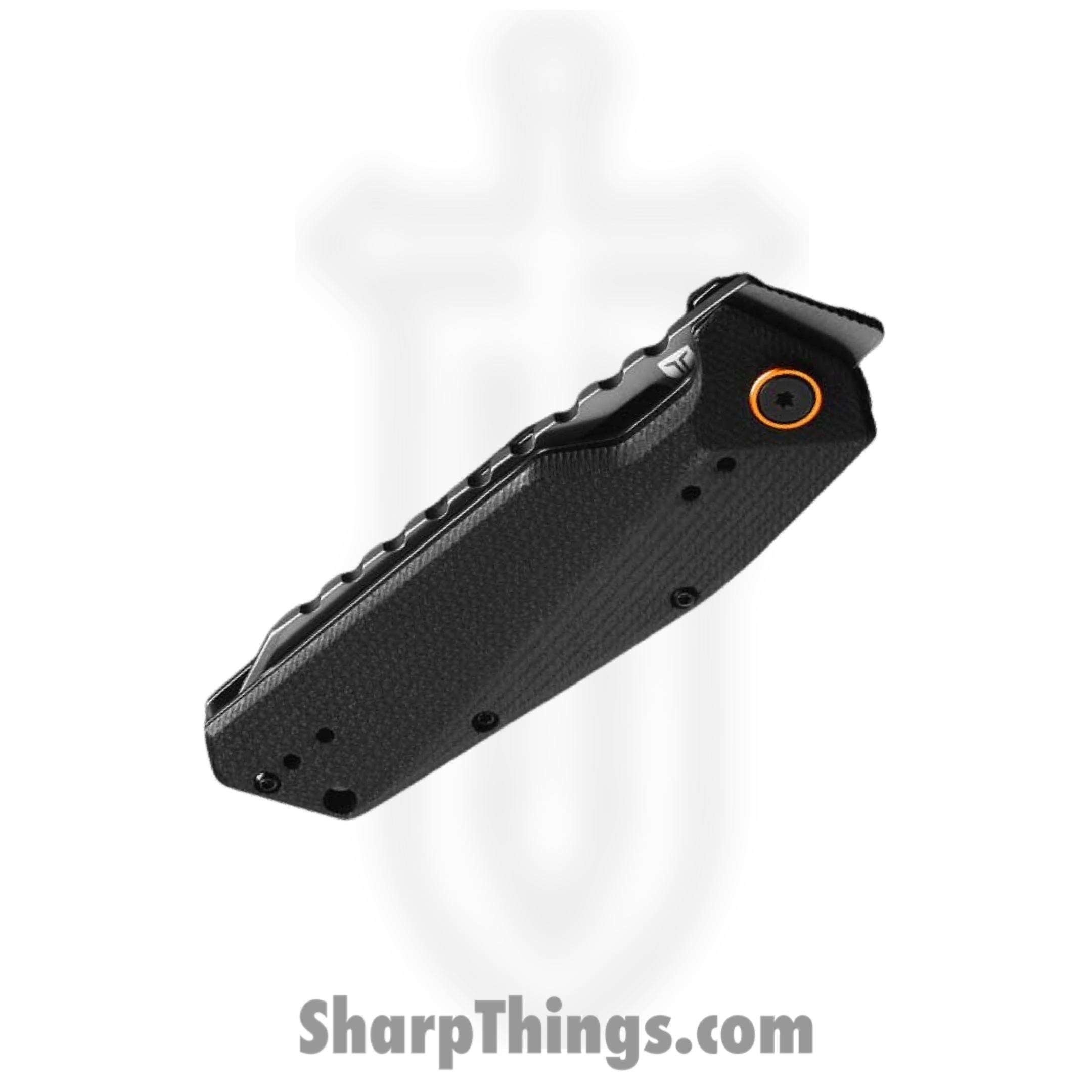 True - TRU-FMK-1030 - Berm Flipper - Folding Knife - 7Cr17MoV TiN Tanto - G10 - Black - Image 3