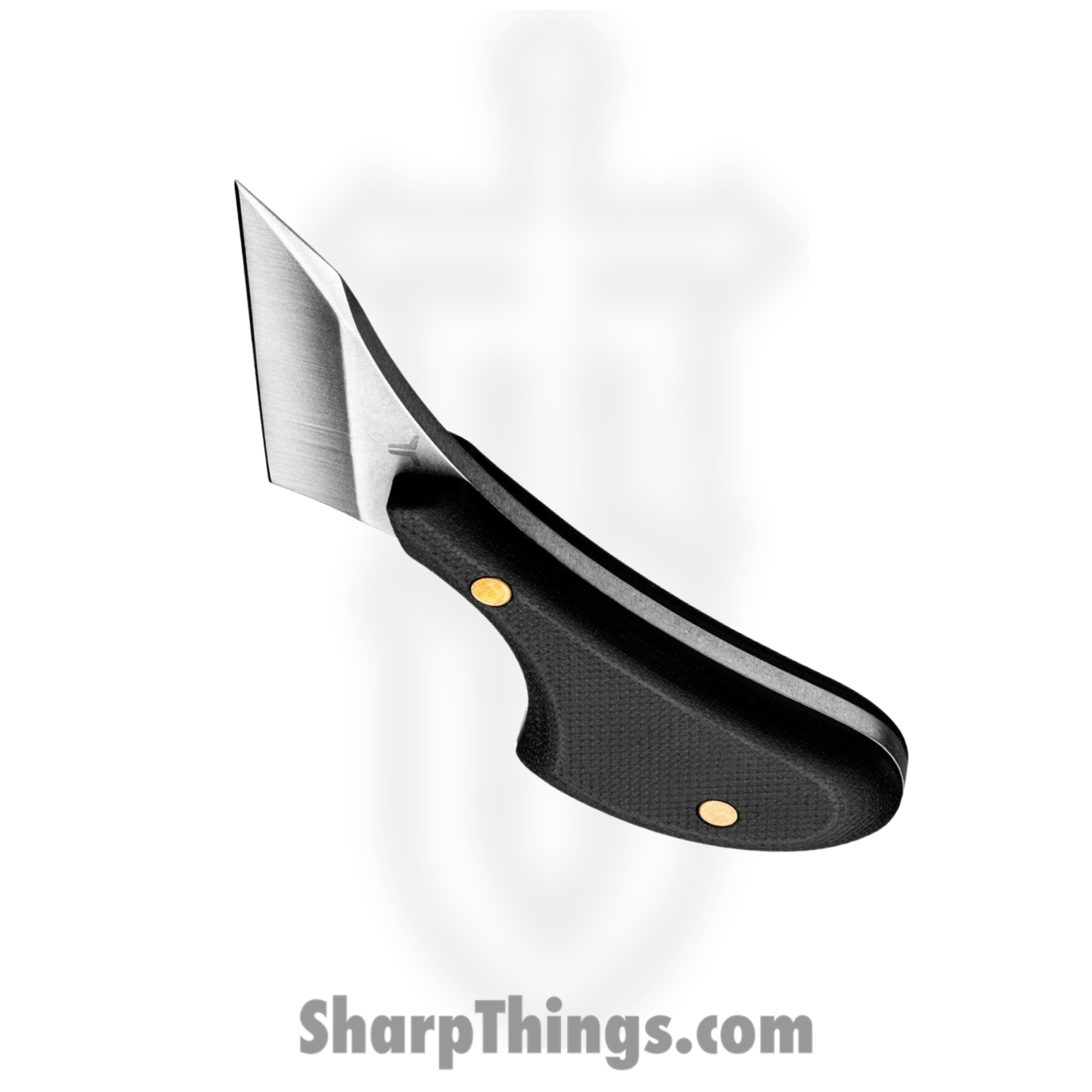 True - TRU-FXK-1005 - Mycro Utility Knife - Fixed Blade Knife - 8Cr13MoV Satin Wharncliffe - G10 - Black