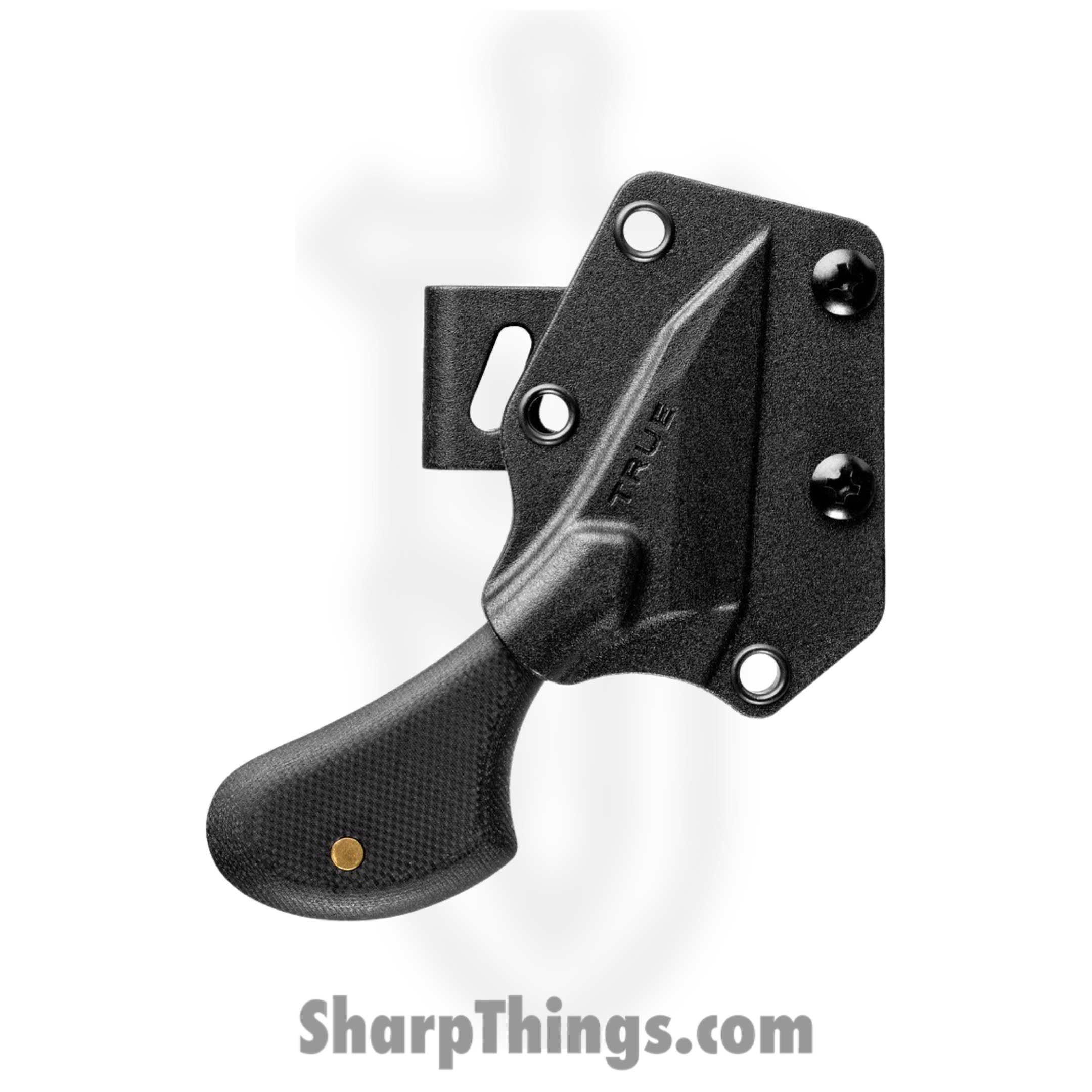 True - TRU-FXK-1005 - Mycro Utility Knife - Fixed Blade Knife - 8Cr13MoV Satin Wharncliffe - G10 - Black - Image 2
