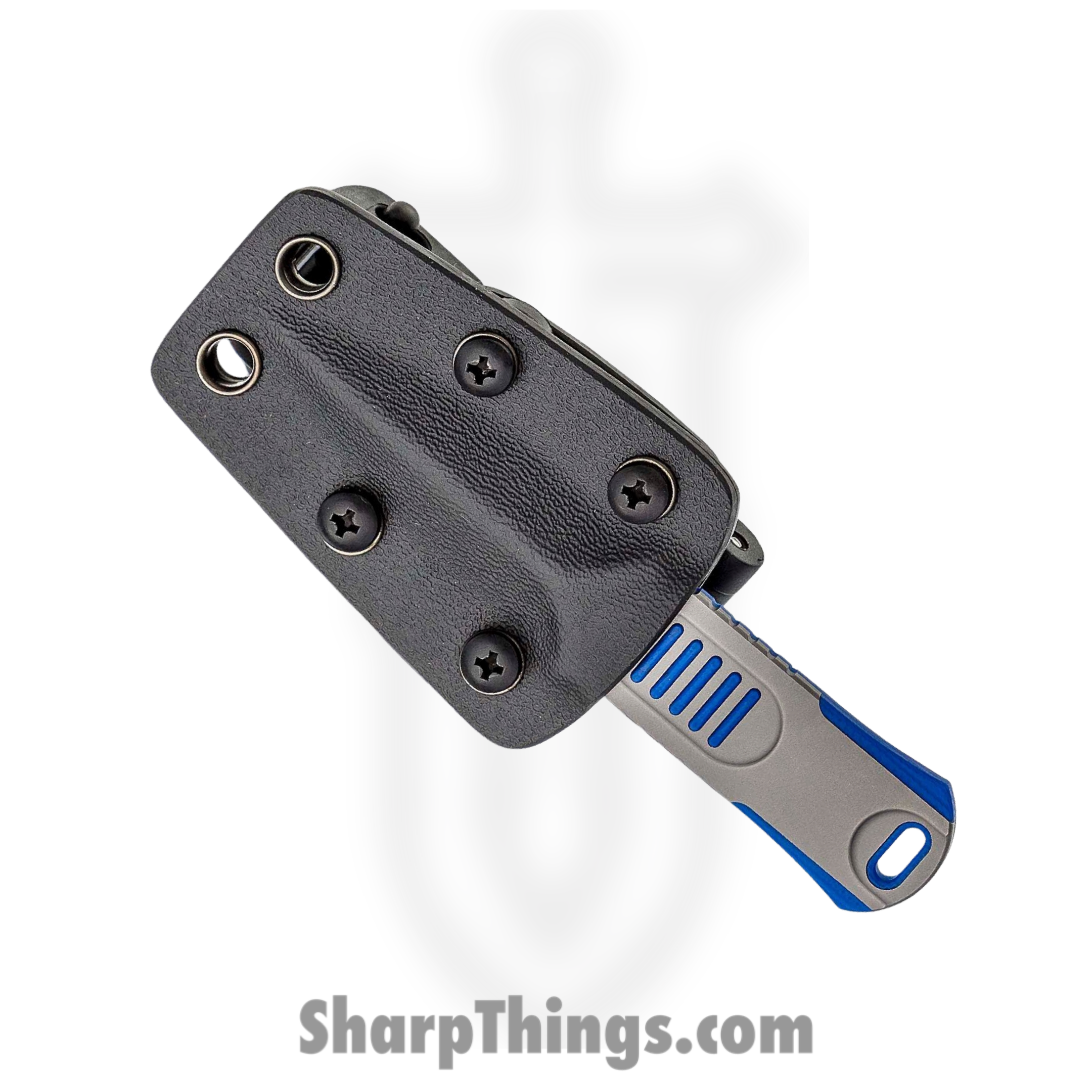 We Knife Co Ltd - WE2017C - OSS - Fixed Blade Knife - CPM-20CV Stonewash Dagger - CPM-20CV with G10 Inlay - Blue - Image 3