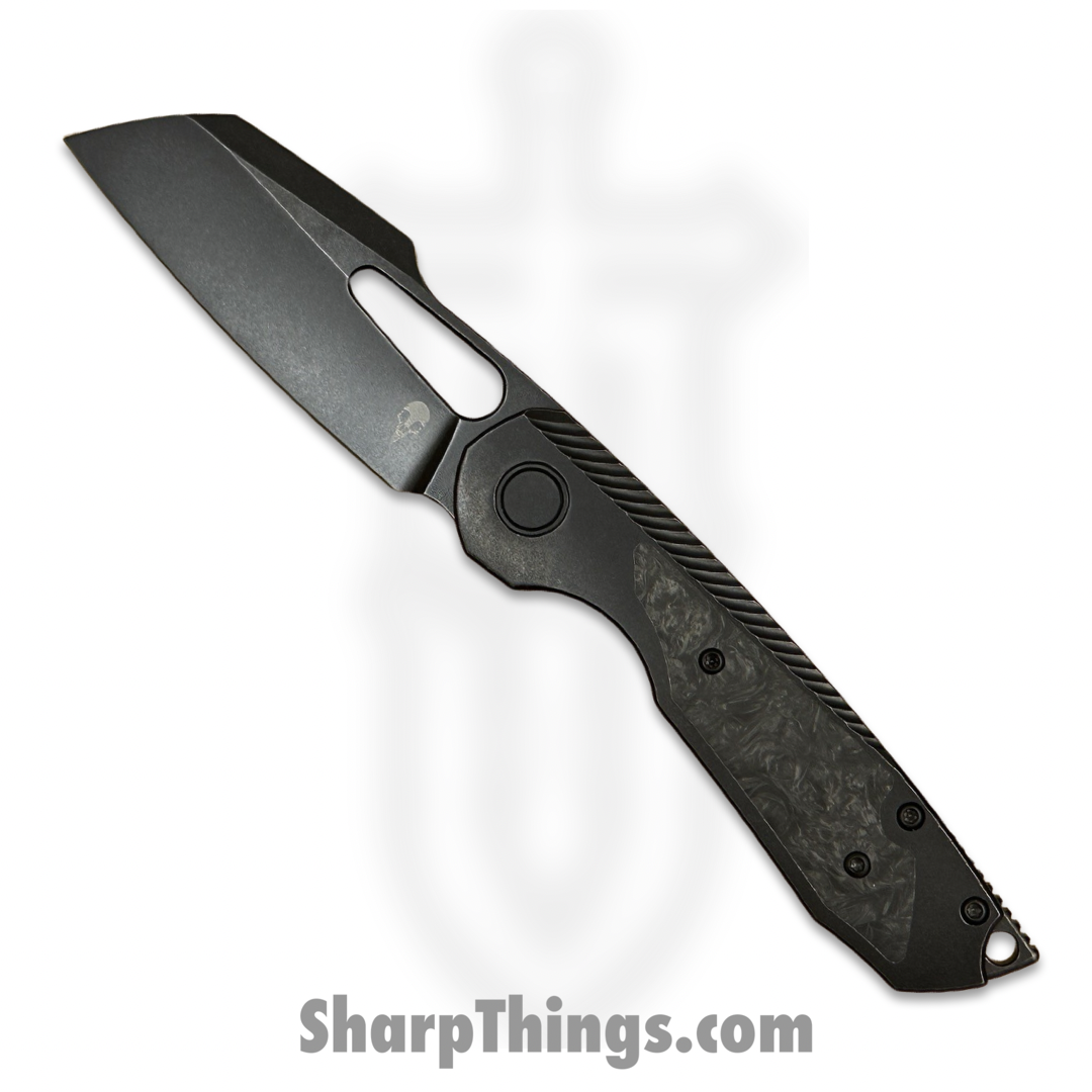 Sparrow Knife Co. - SKCSTRXV1 - Strix R2 Midnight - Folding Knife - Magnacut Coated Wharncliffe - Titanium/FatCarbon - Black
