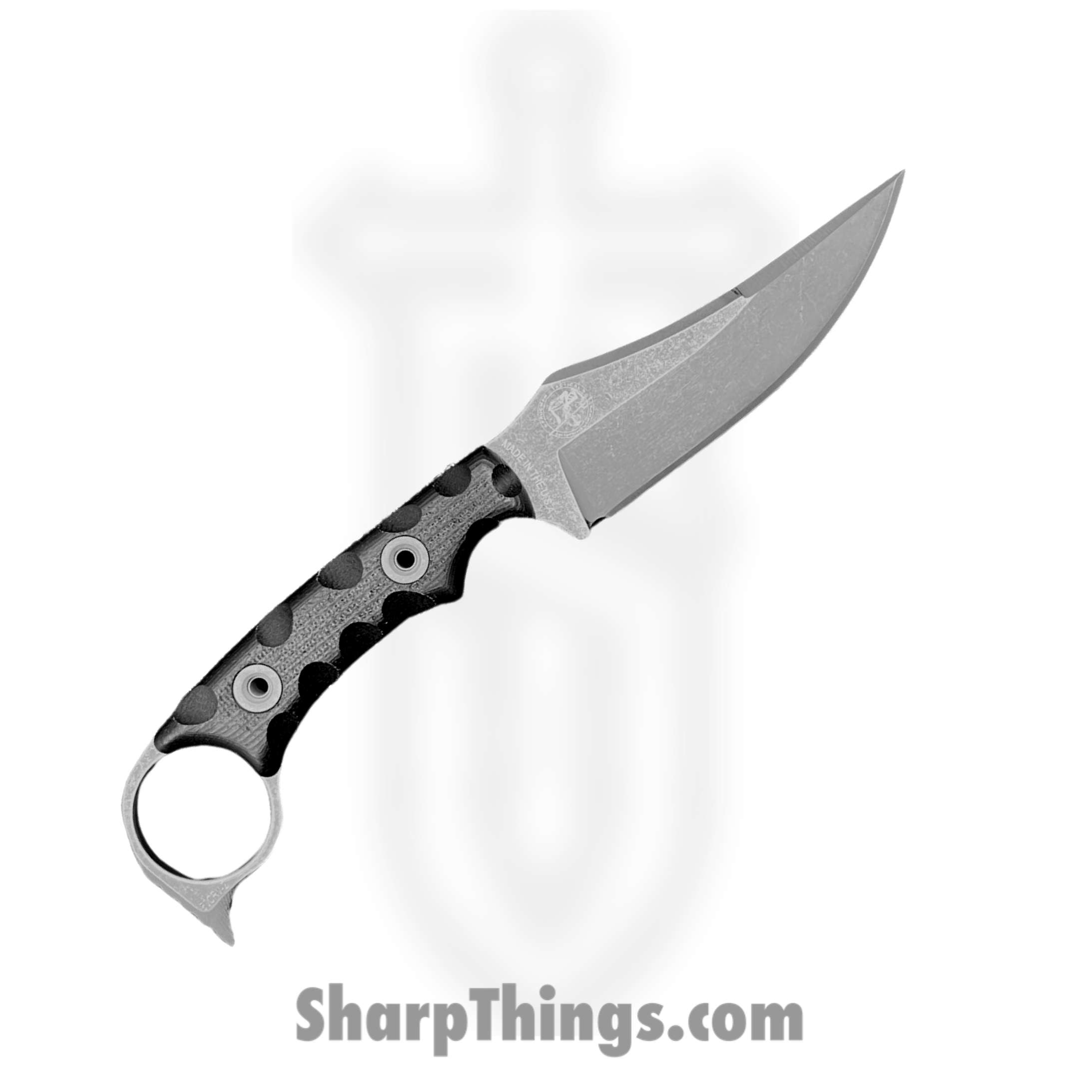 T.Kell Knives - GidV3g10Blk - Gideon V3 - Fixed Blade Knife - Nitro V Coated Trailing Point - G10 - Black - Image 3
