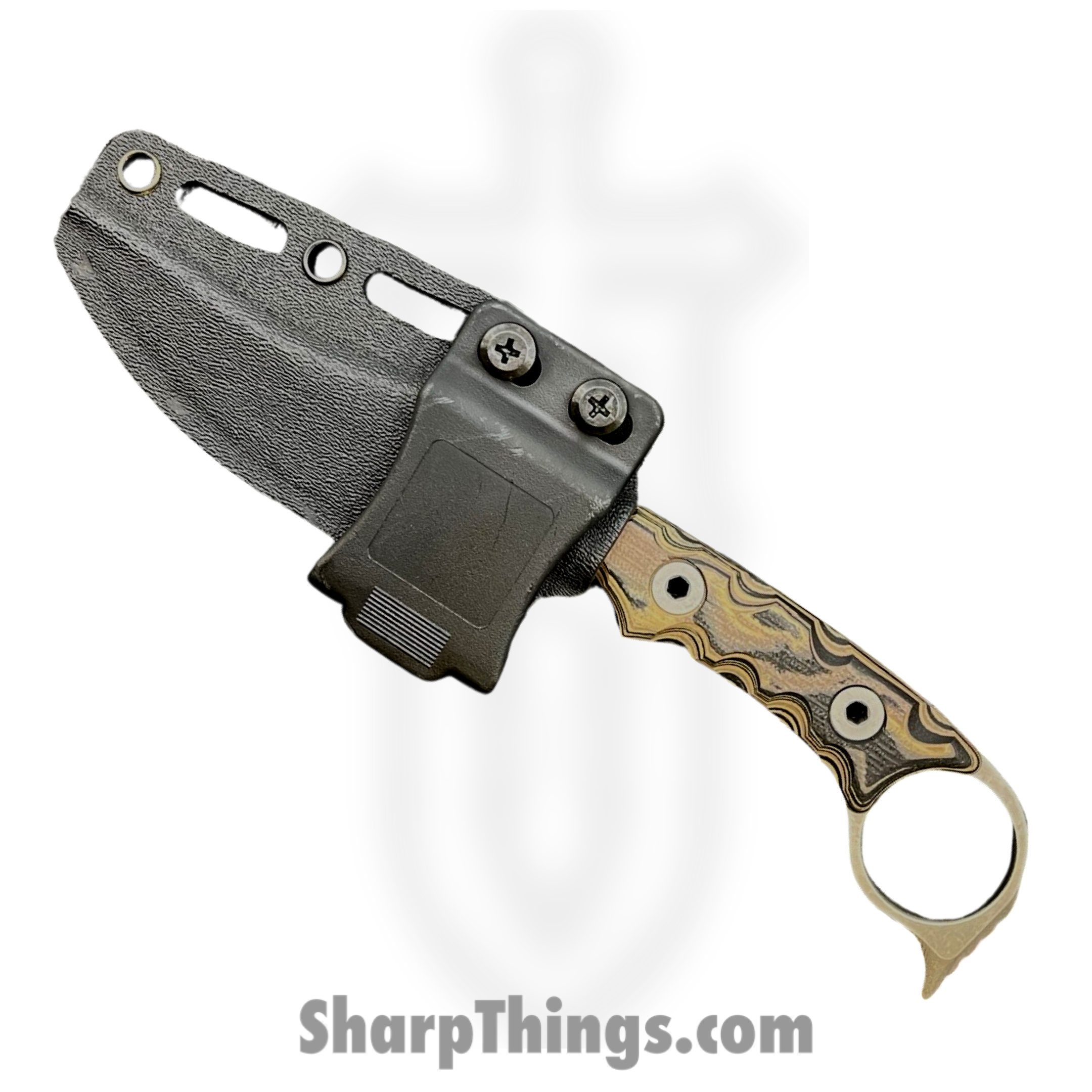 T.Kell Knives - GidV3g10WDG - Gideon V3 - Fixed Blade Knife - Nitro V Coated Trailing Point - G10 - Woodgrain - Image 4