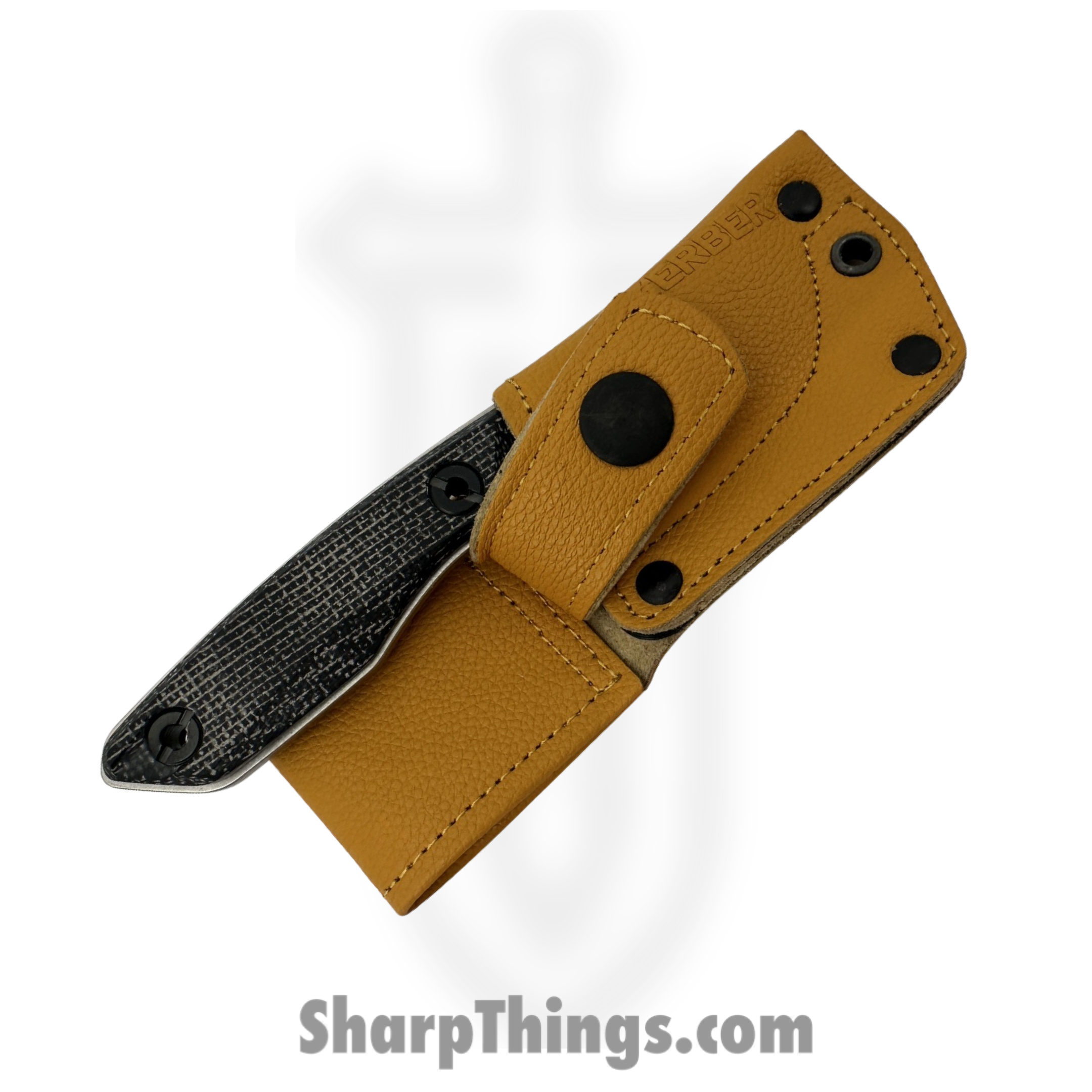 Gerber - 30-001905 - Stowe - Fixed Blade Knife - 440A Stonewash Drop Point - Micarta - Black - Image 4