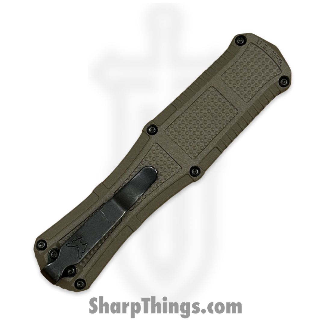 Benchmade - 3370GY-1 - Claymore - OTF Auto - CPM-D2 Coated Dagger - Grivory - Ranger Green - Image 4